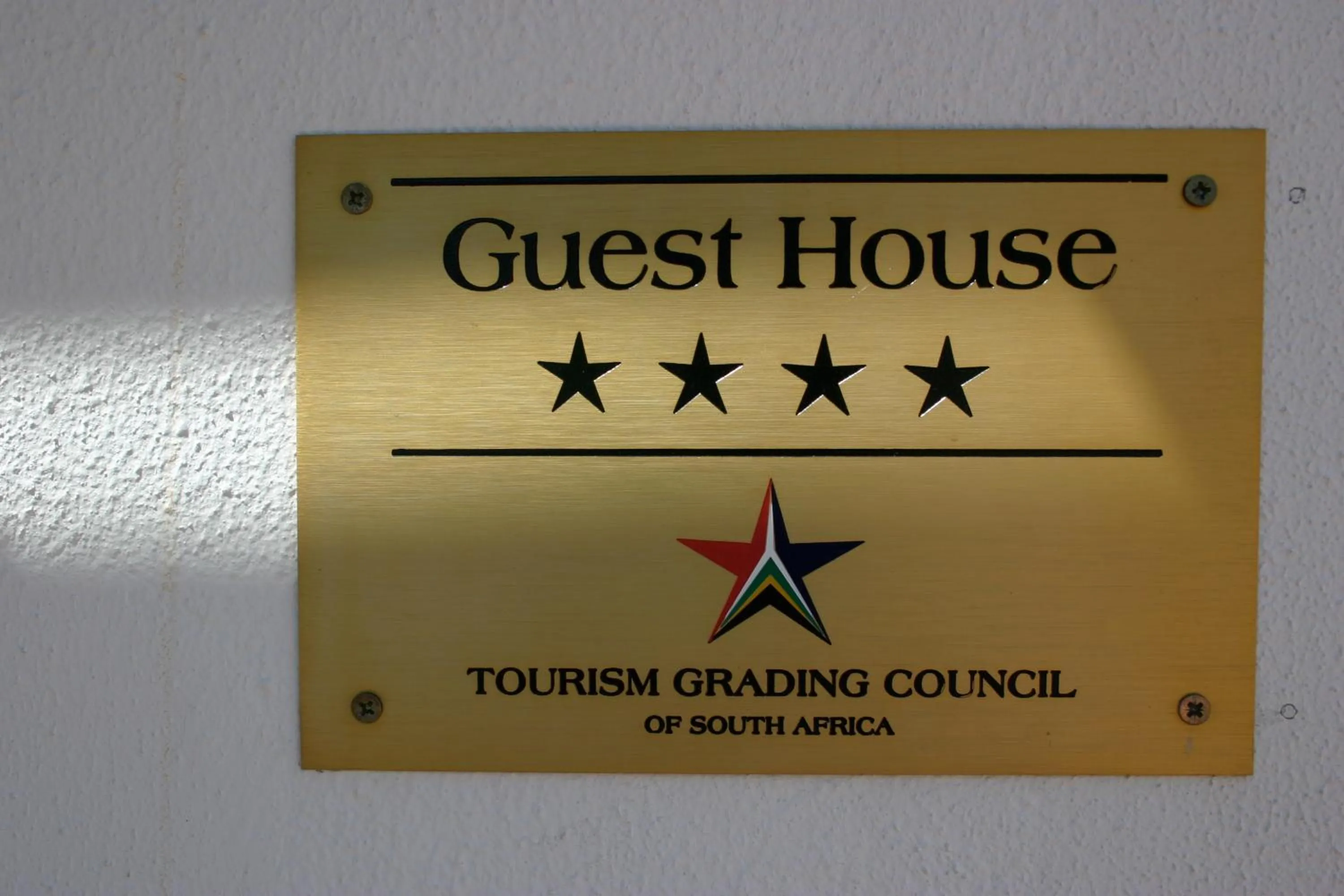 Certificate/Award in Constantia White Lodge Guest House