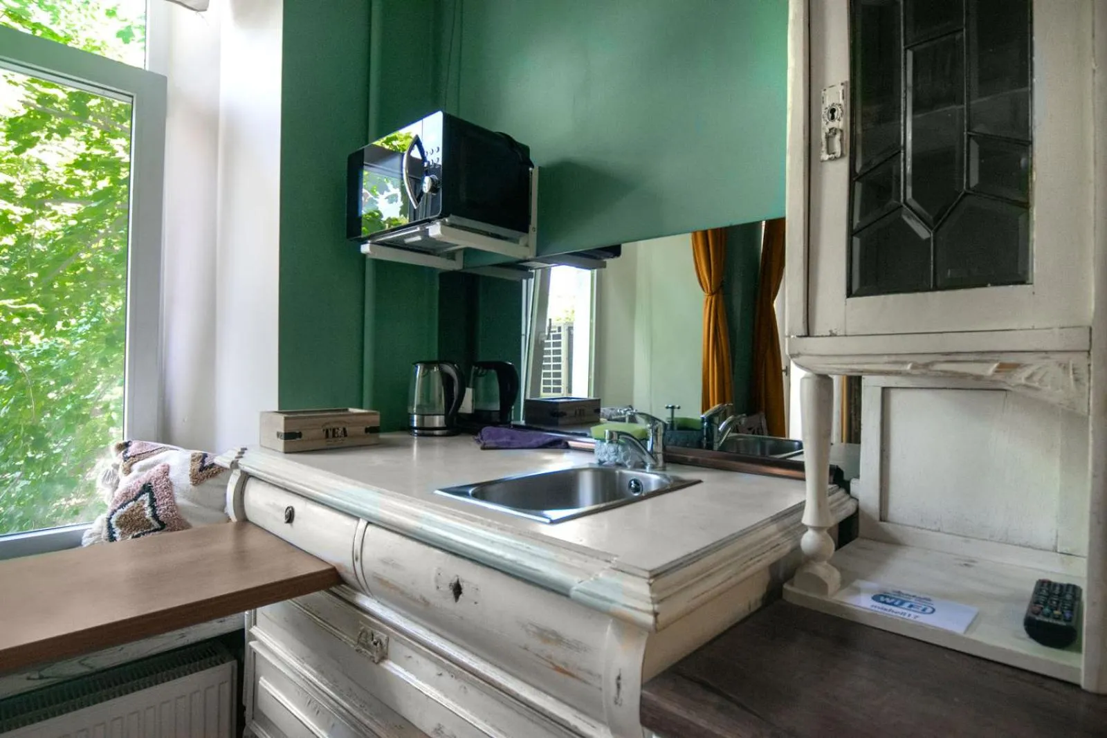 Kitchen or kitchenette in Apart Hotel Michelle