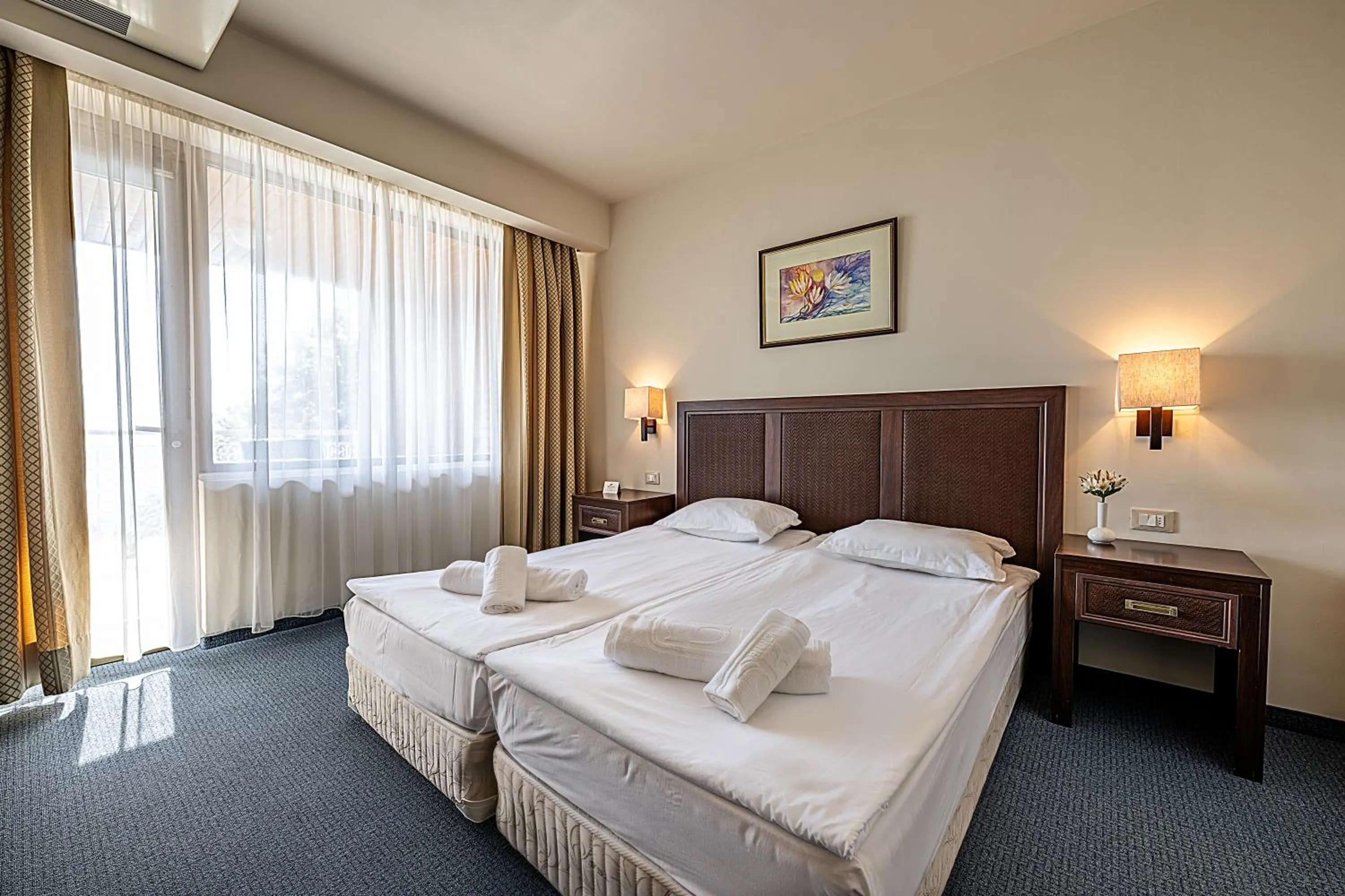 View (from property/room), Bed in HVD Lotos Hotel - All Inclusive à-la-carte, Private Beach & Free Parking