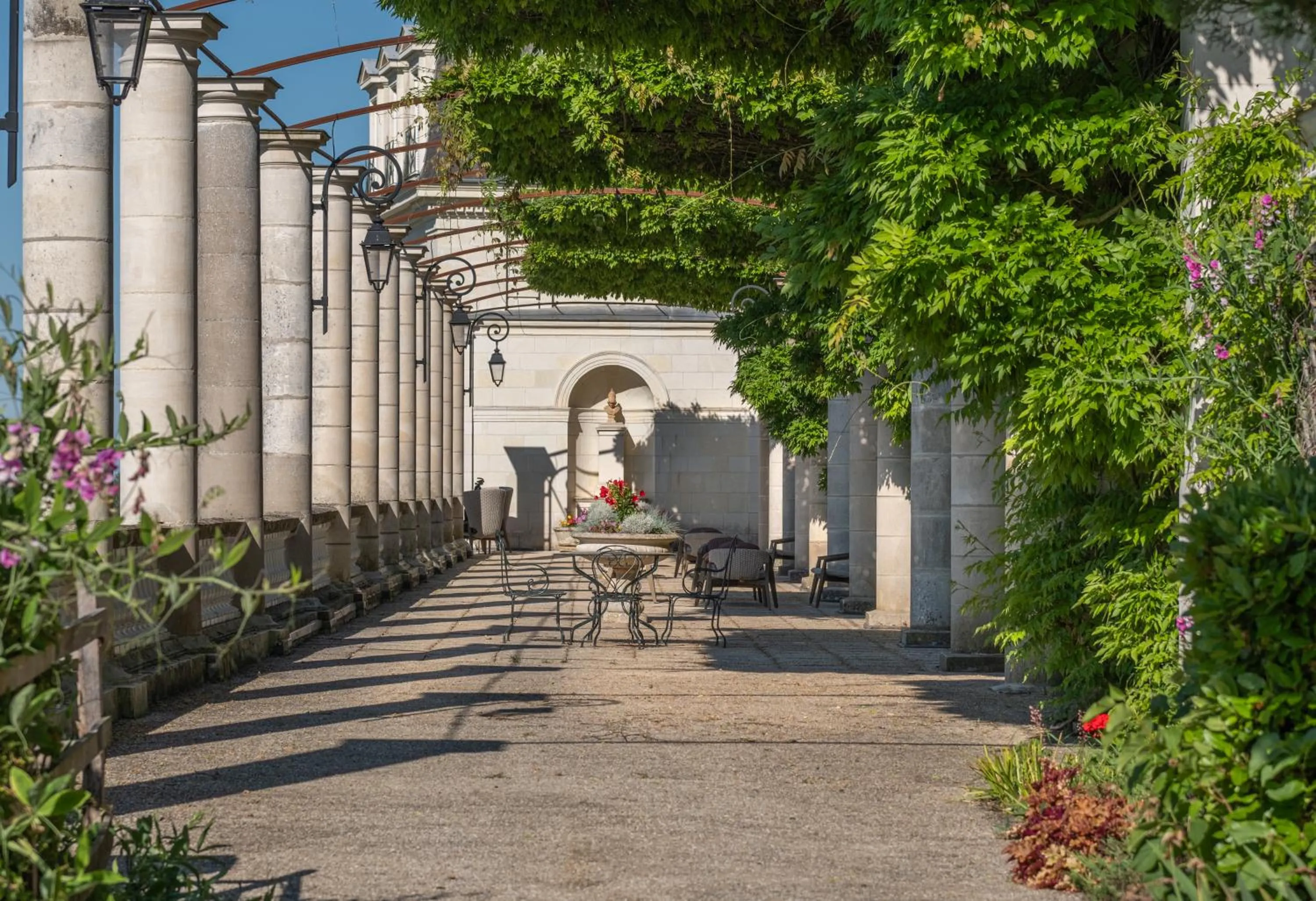 Garden in Chateau De Rochecotte