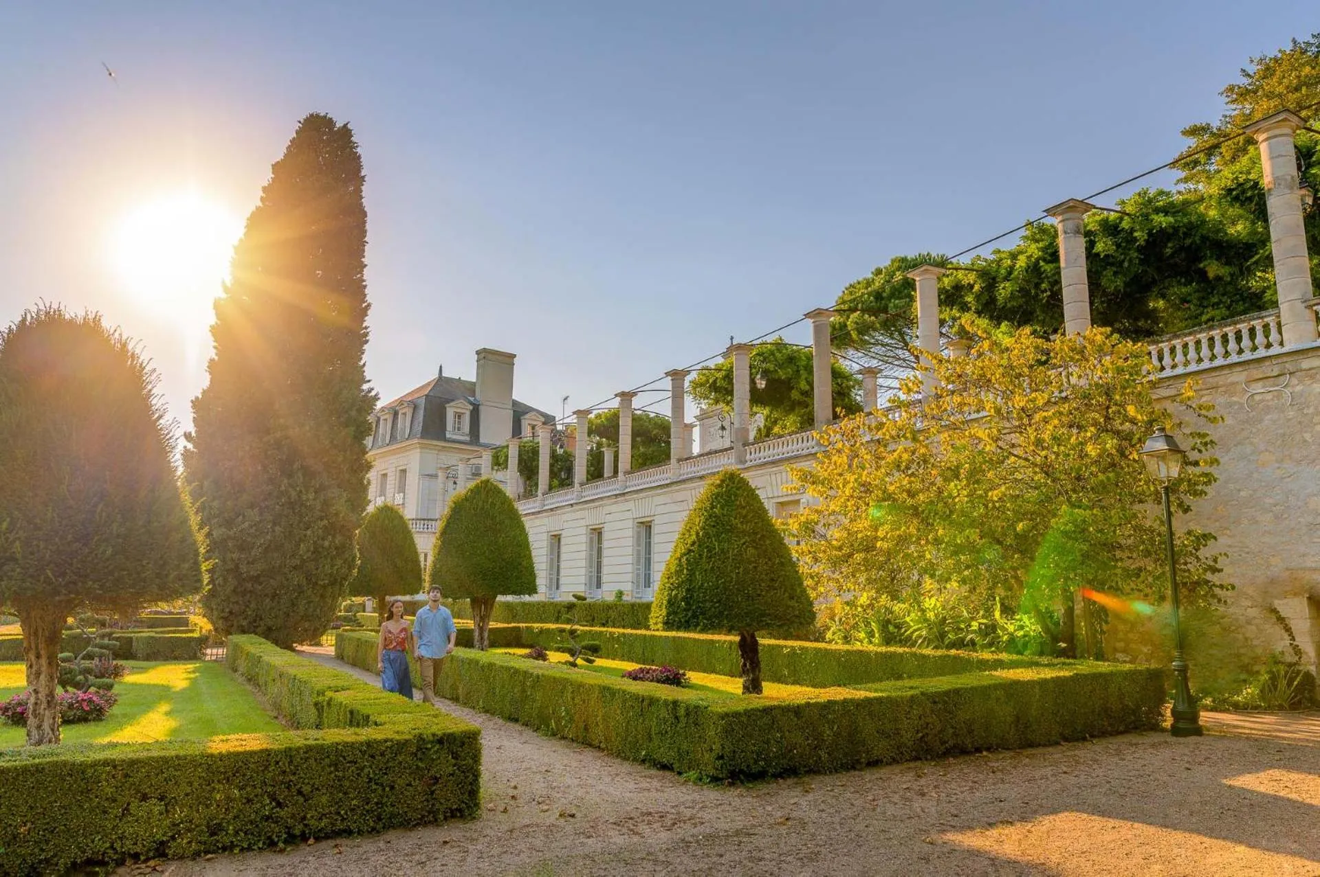 Garden in Chateau De Rochecotte
