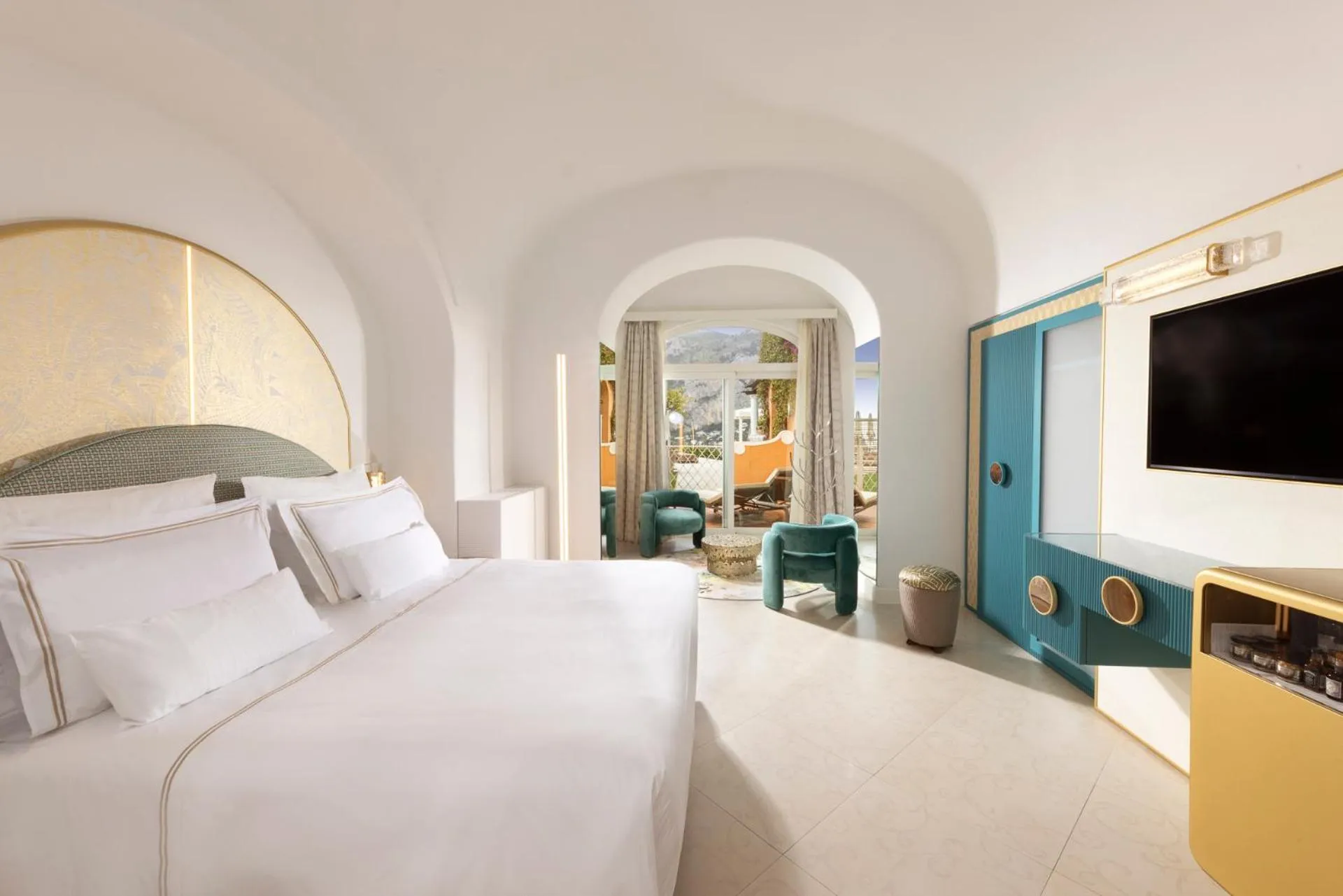 Bed in Hotel Punta Tragara