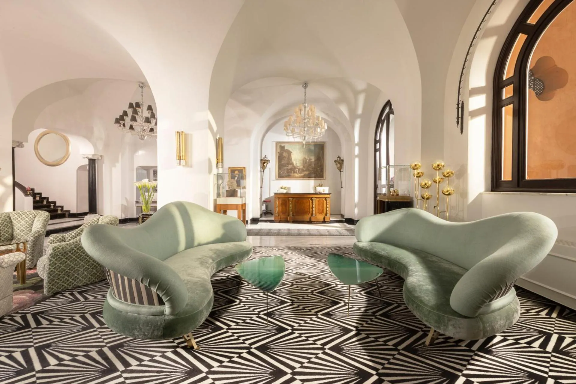 Lobby or reception in Hotel Punta Tragara