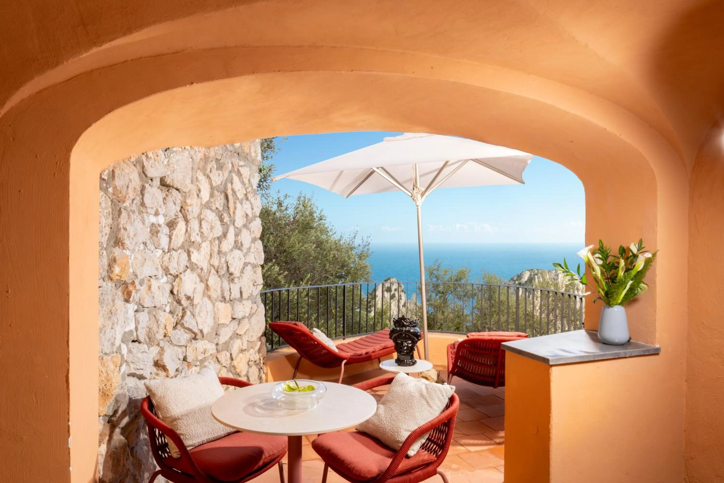 Balcony/Terrace in Hotel Punta Tragara