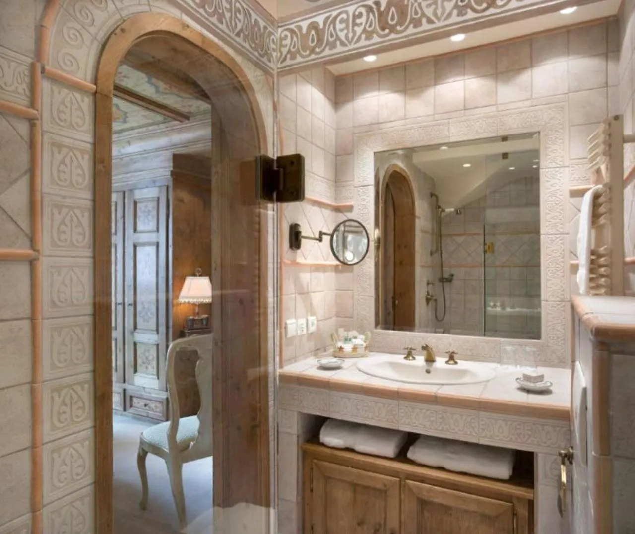 Bathroom in Hôtel de la Loze