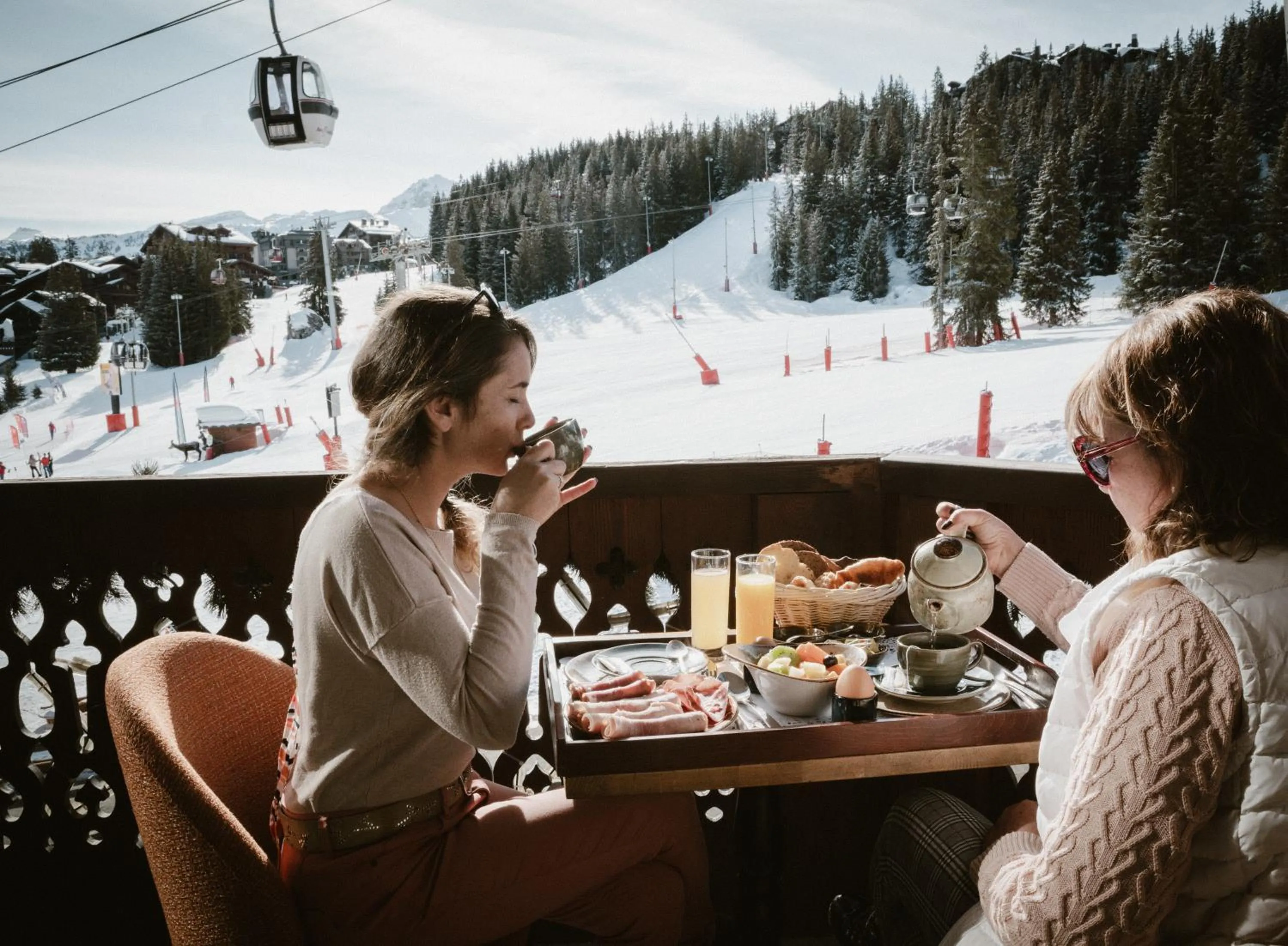 Mountain view in Hôtel de la Loze