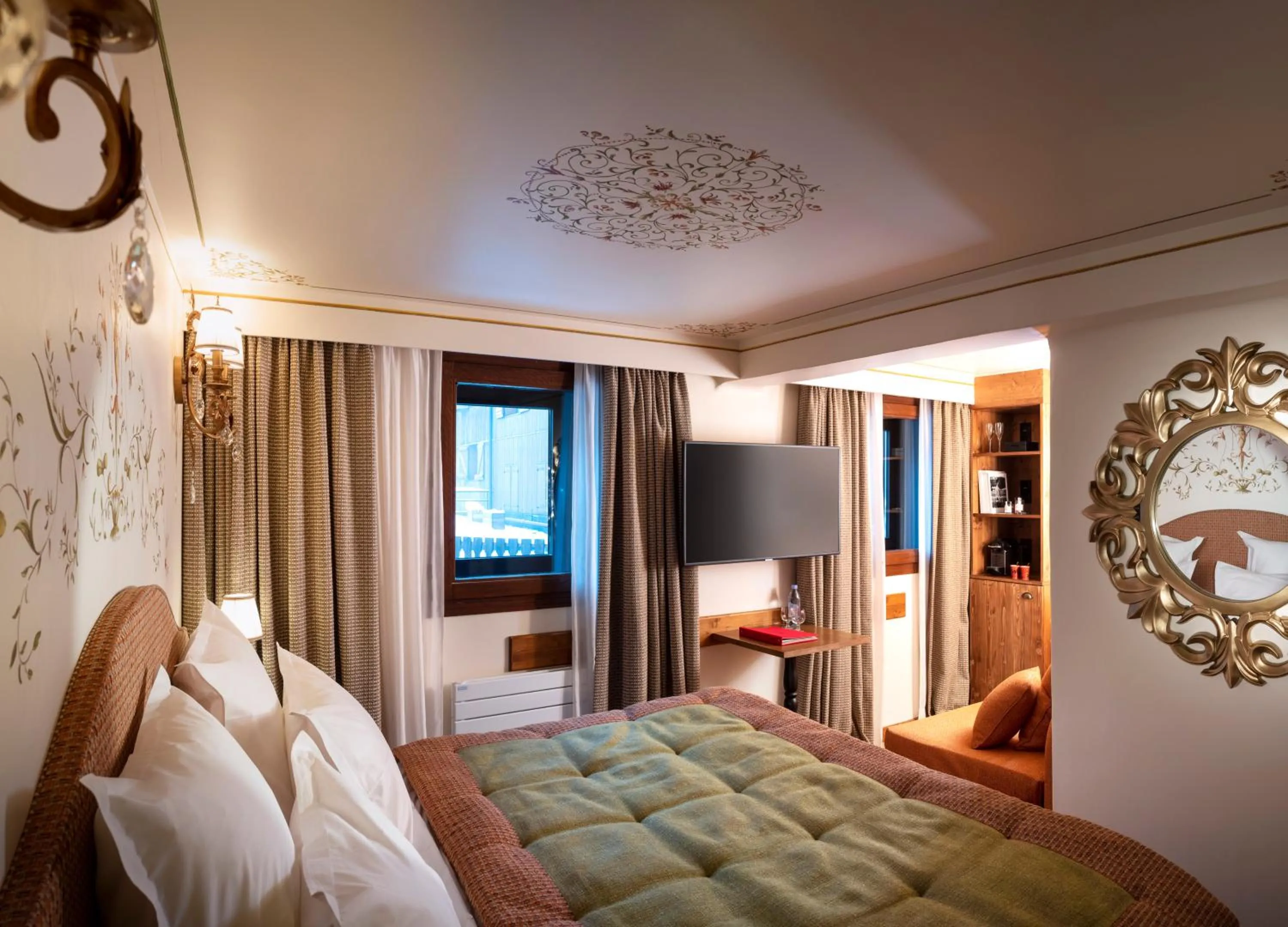 Bed in Hôtel de la Loze