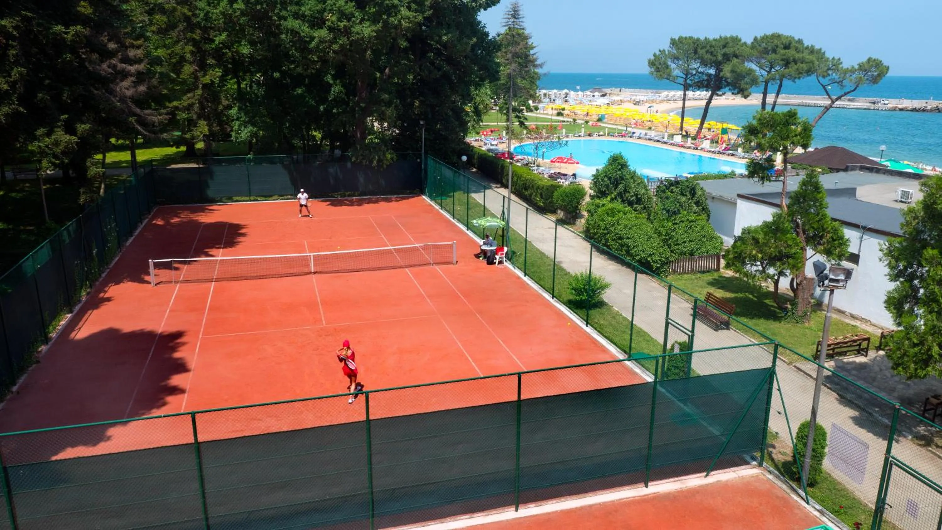 Tennis court in HVD Nympha Hotel - Adults Only - Private Beach & Free Parking