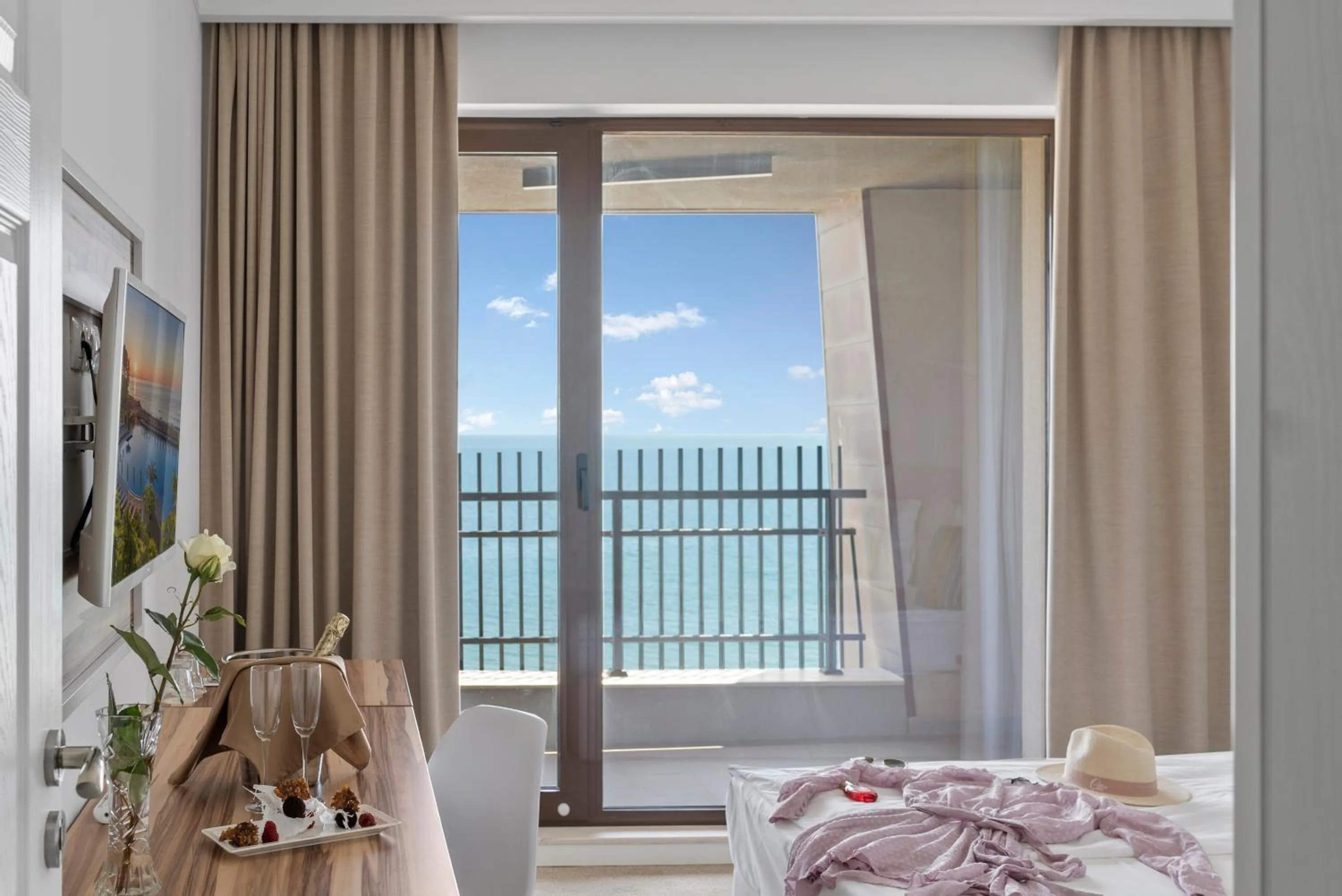 Photo of the whole room, Bed in HVD Nympha Hotel - Adults Only - Private Beach & Free Parking