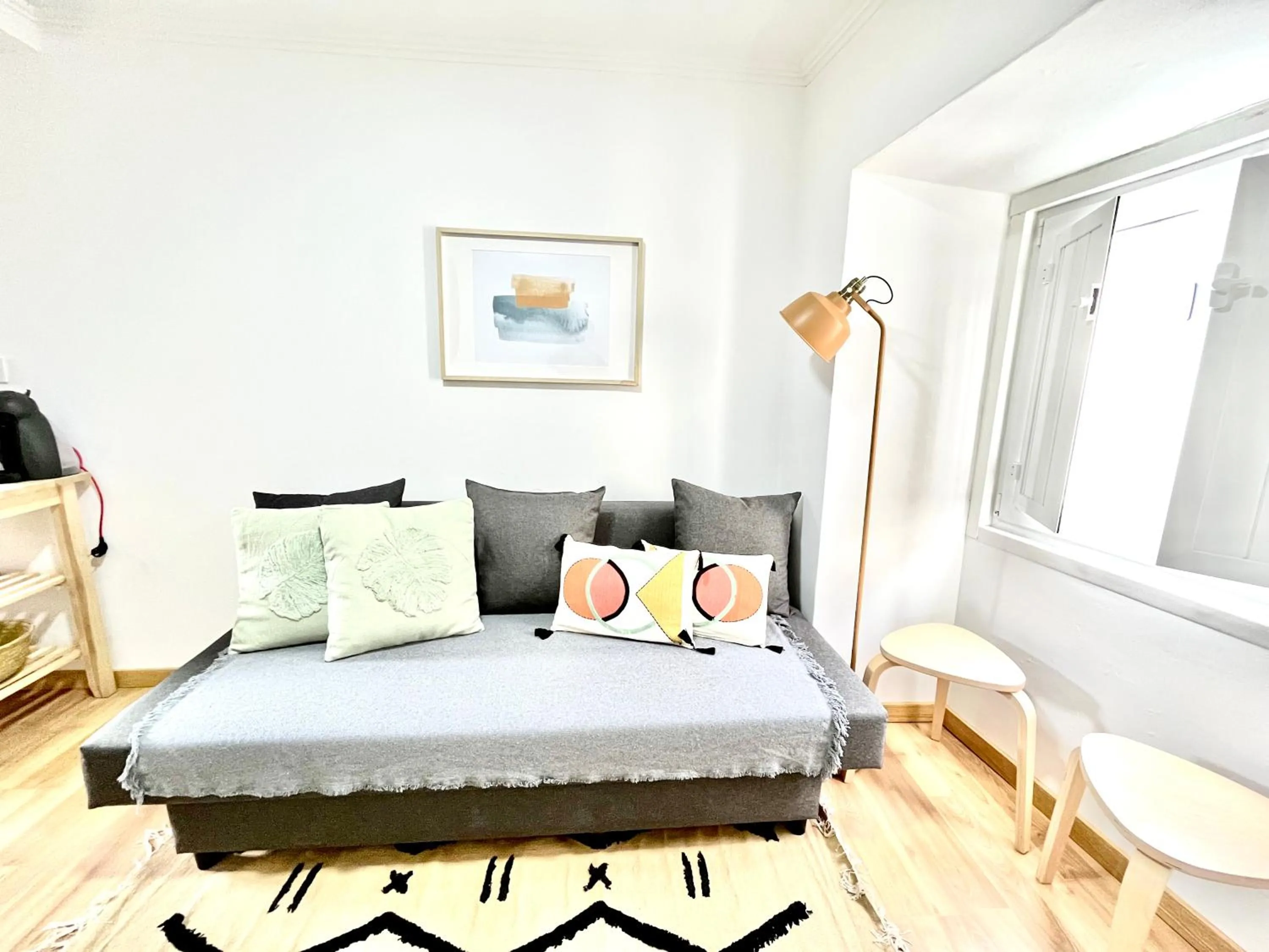 Living room, Bed in Apartments Center Alfama