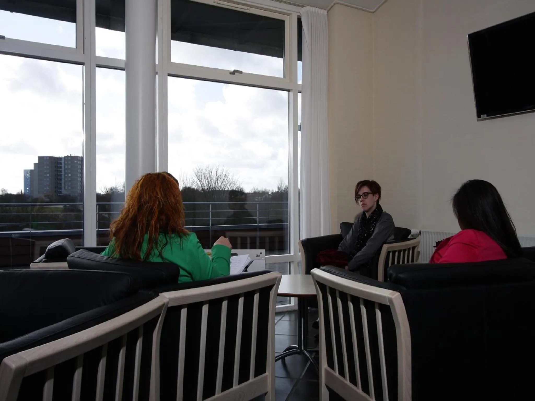 Communal lounge/ TV room in Danhostel Fredericia