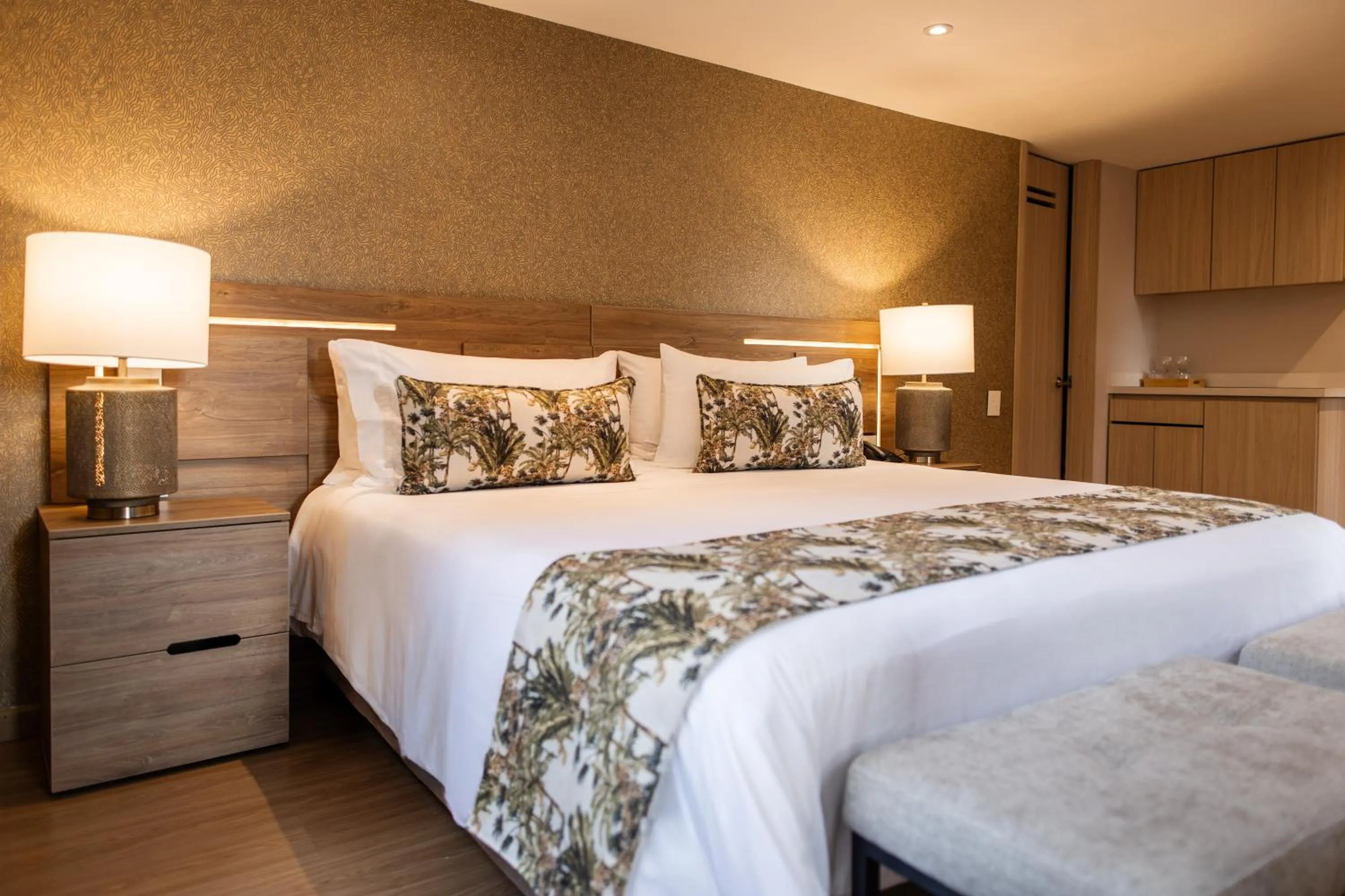 Bed in Hotel Portón de la Cabrera