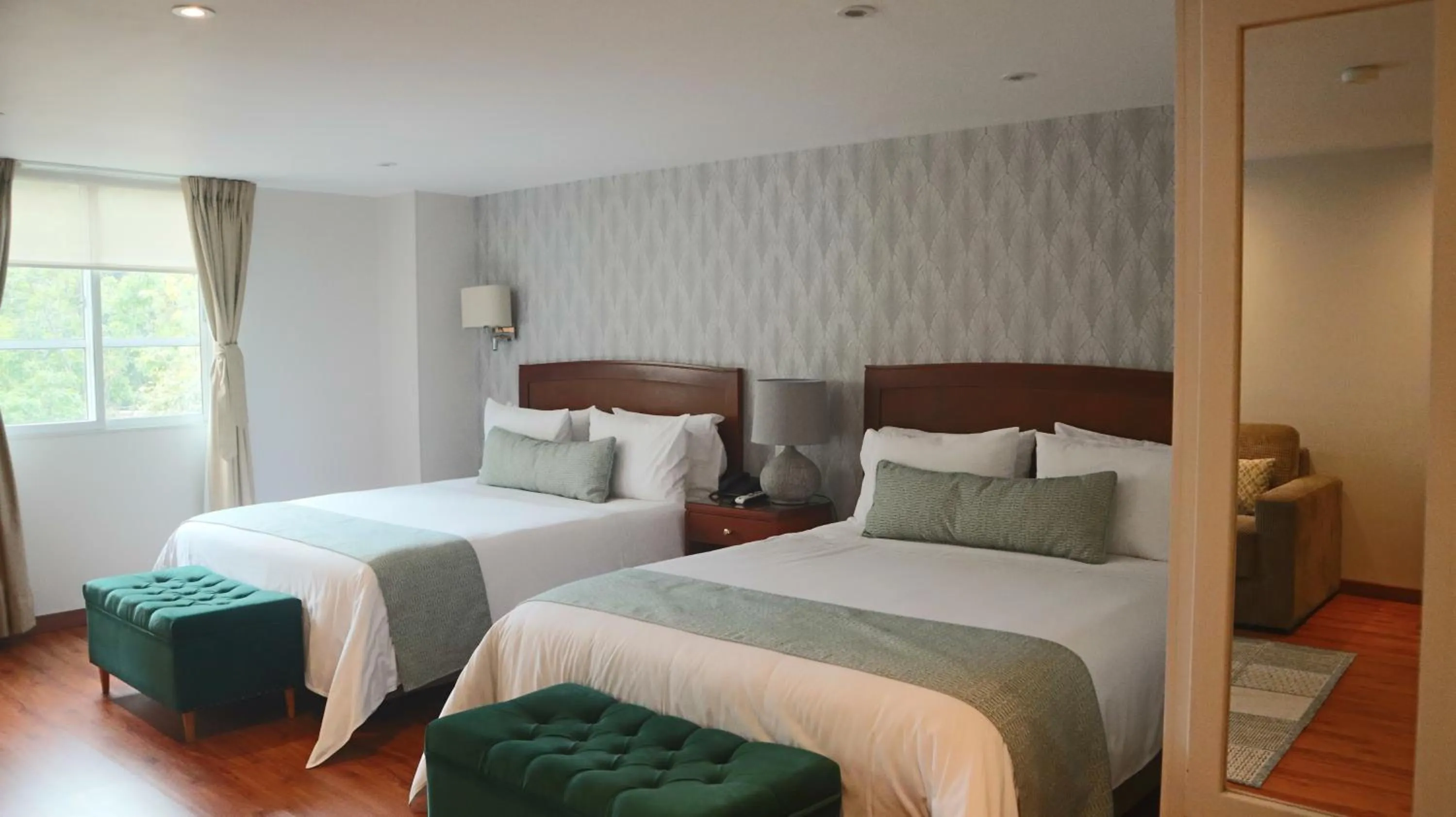 Bed in Hotel Portón de la Cabrera