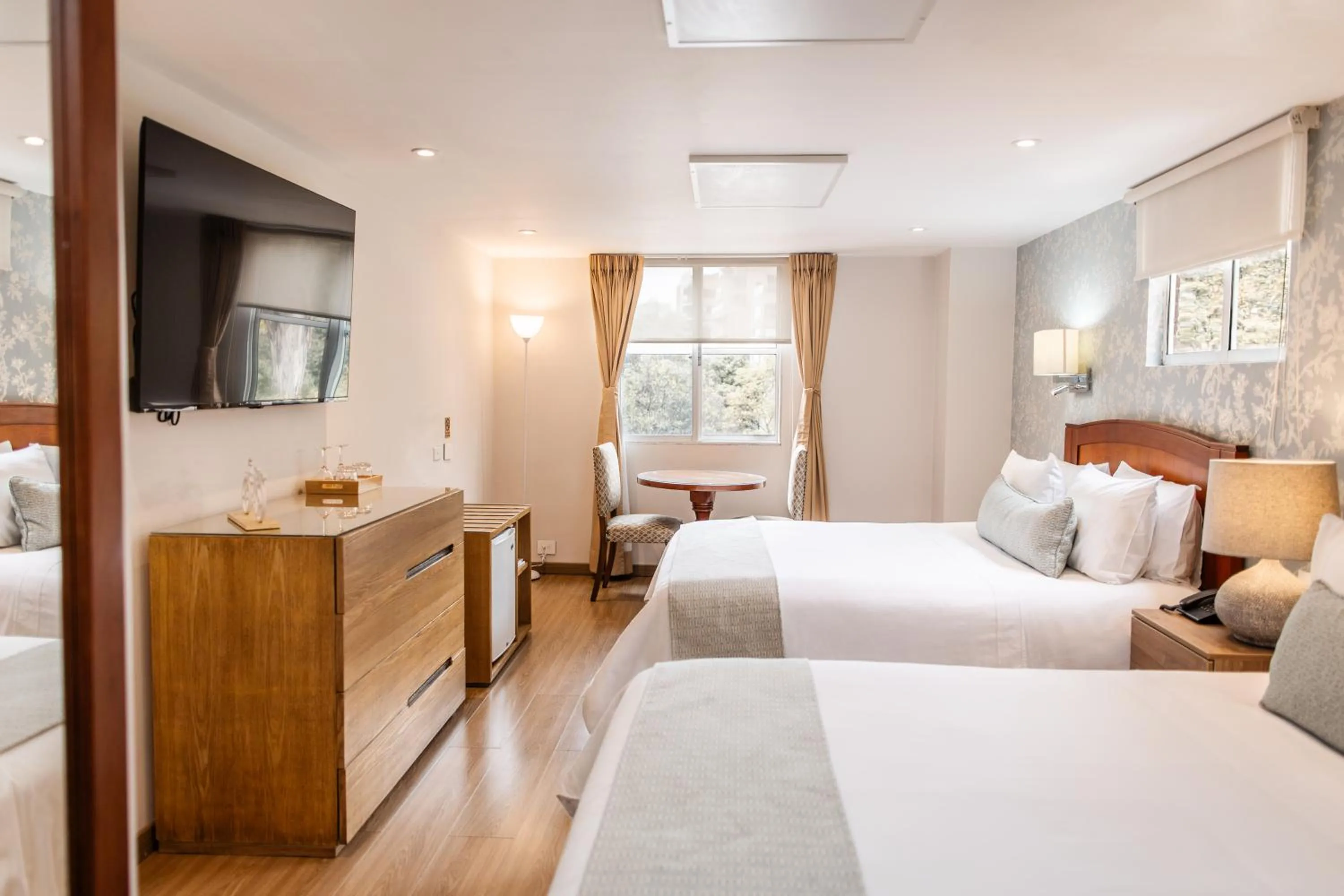 Bed in Hotel Portón de la Cabrera