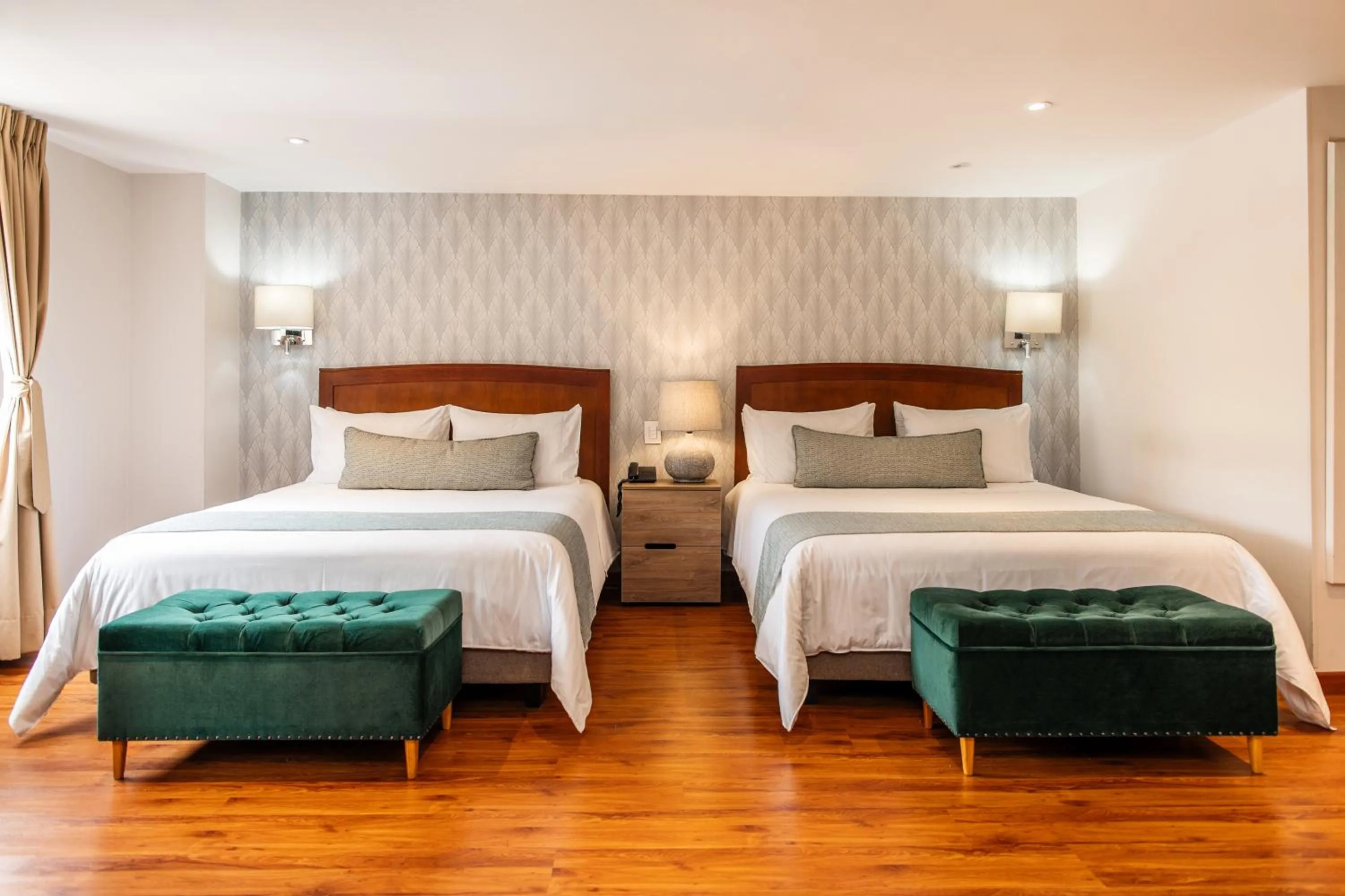 Bed in Hotel Portón de la Cabrera