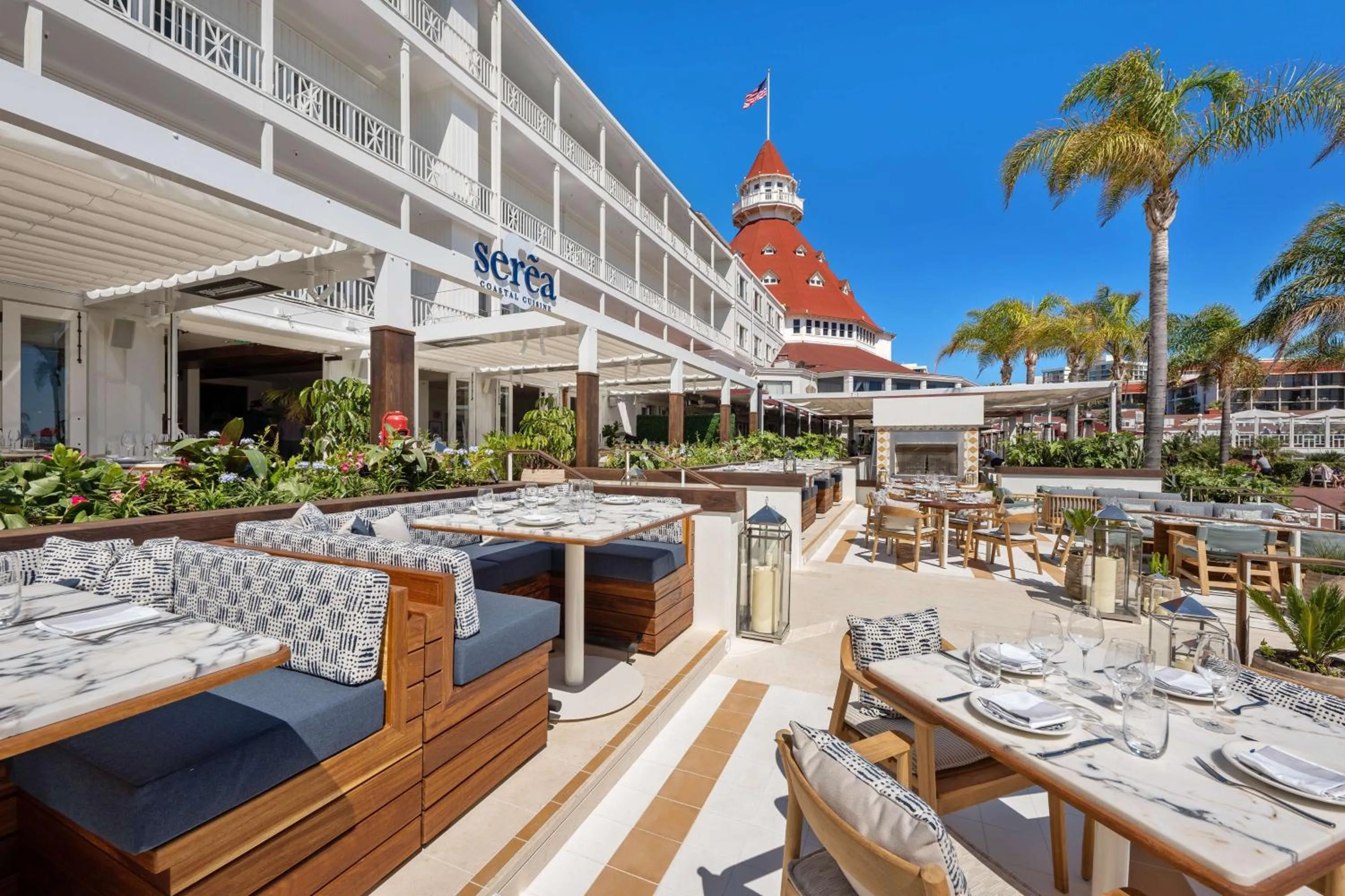 Dining area in Hotel del Coronado, Curio Collection by Hilton
