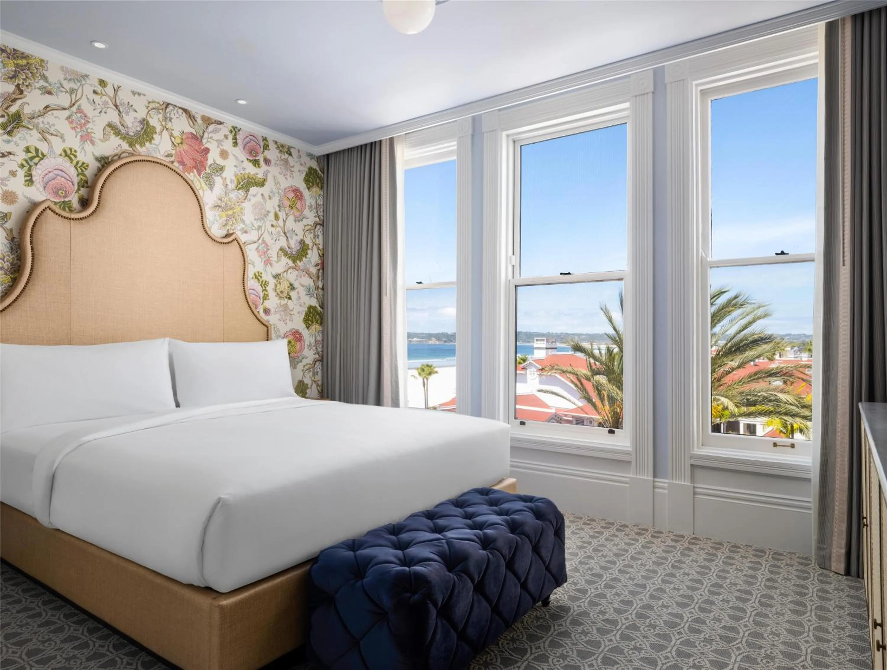 Bed in Hotel del Coronado, Curio Collection by Hilton