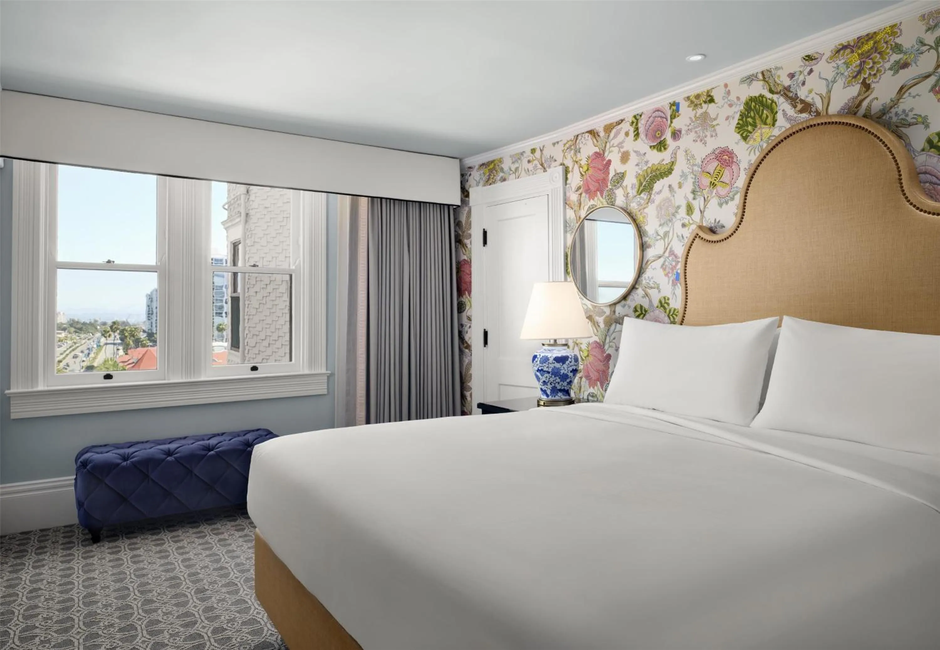 Bed in Hotel del Coronado, Curio Collection by Hilton