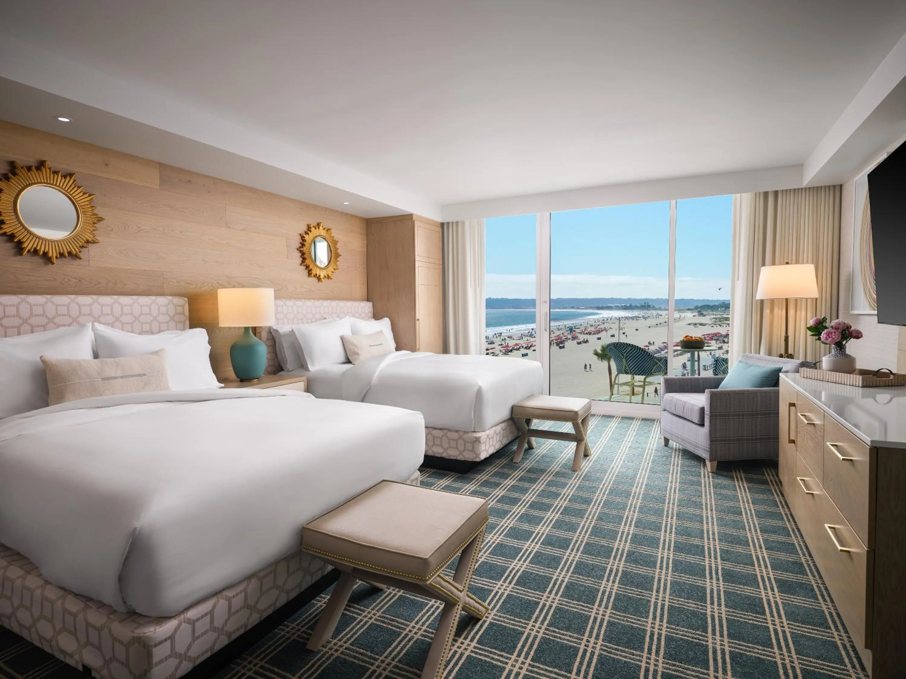 View (from property/room), Bed in Hotel del Coronado, Curio Collection by Hilton