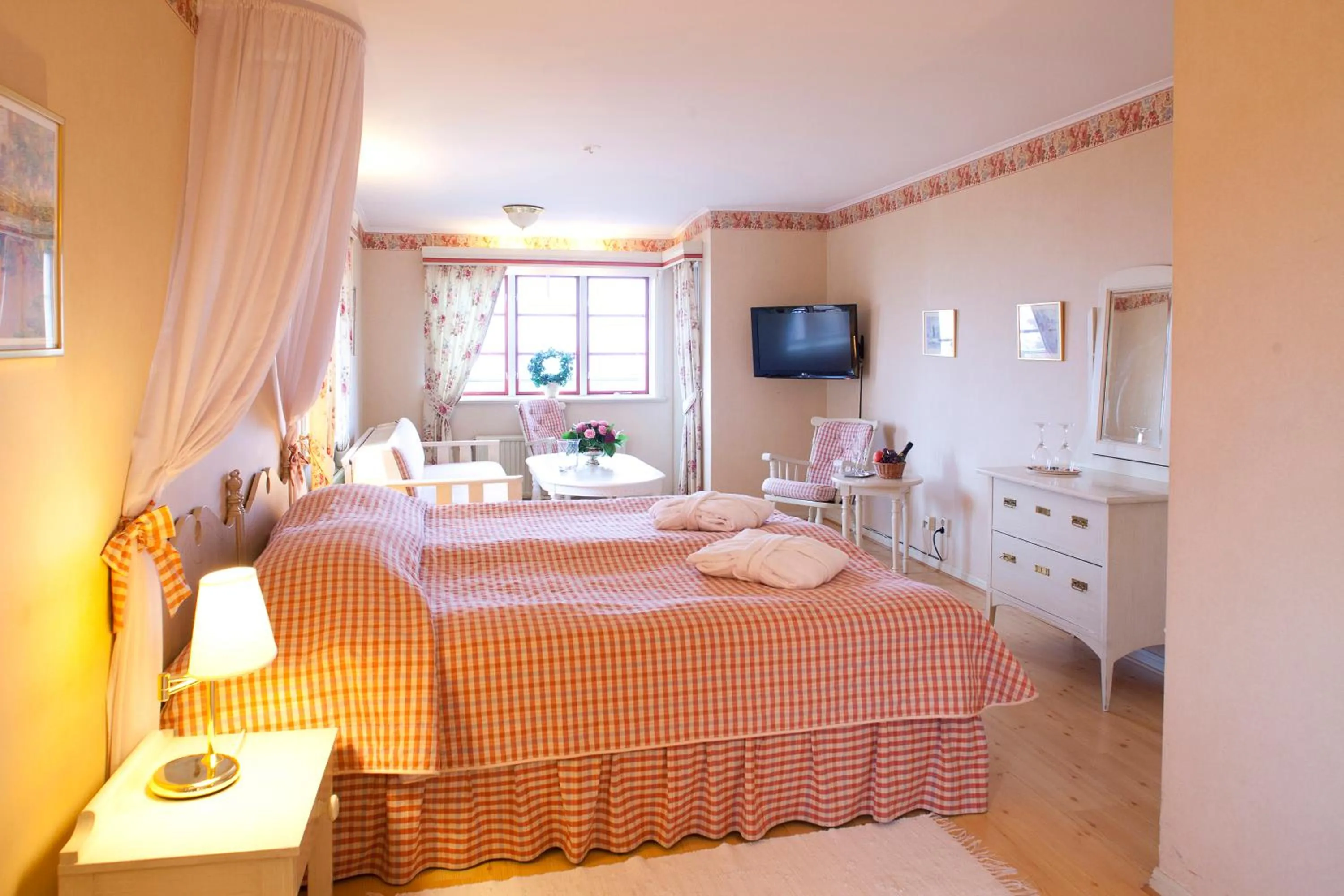 Bed in Tällbergsgårdens Hotell