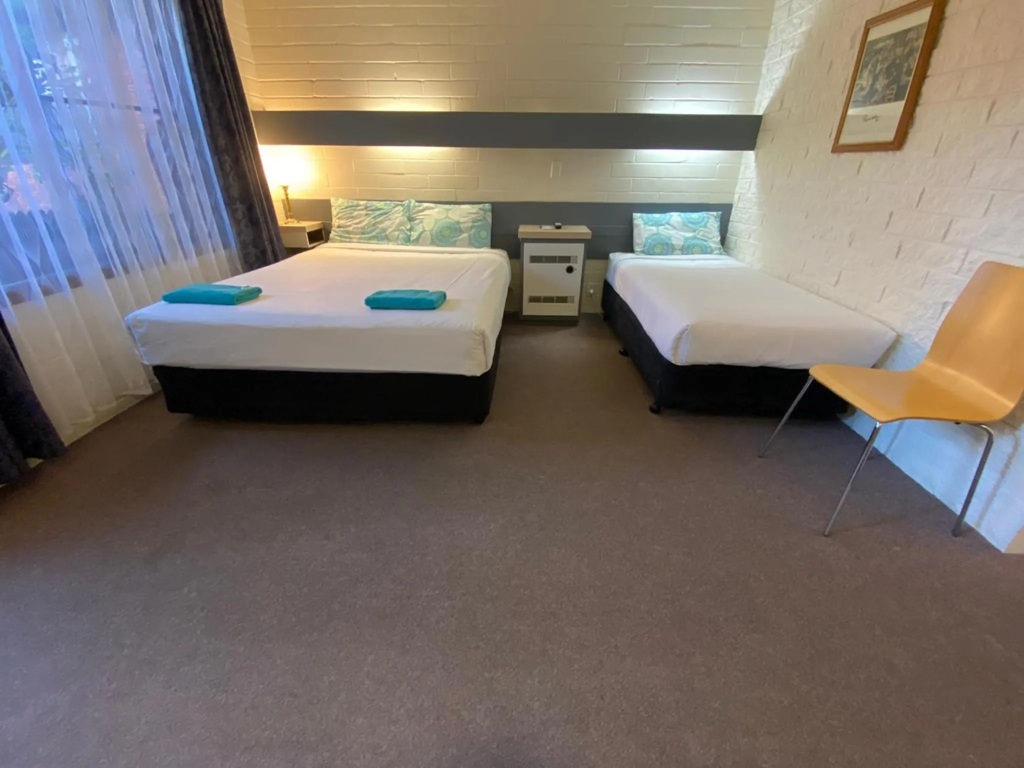 Bed in Mahogany Motel Warrnambool