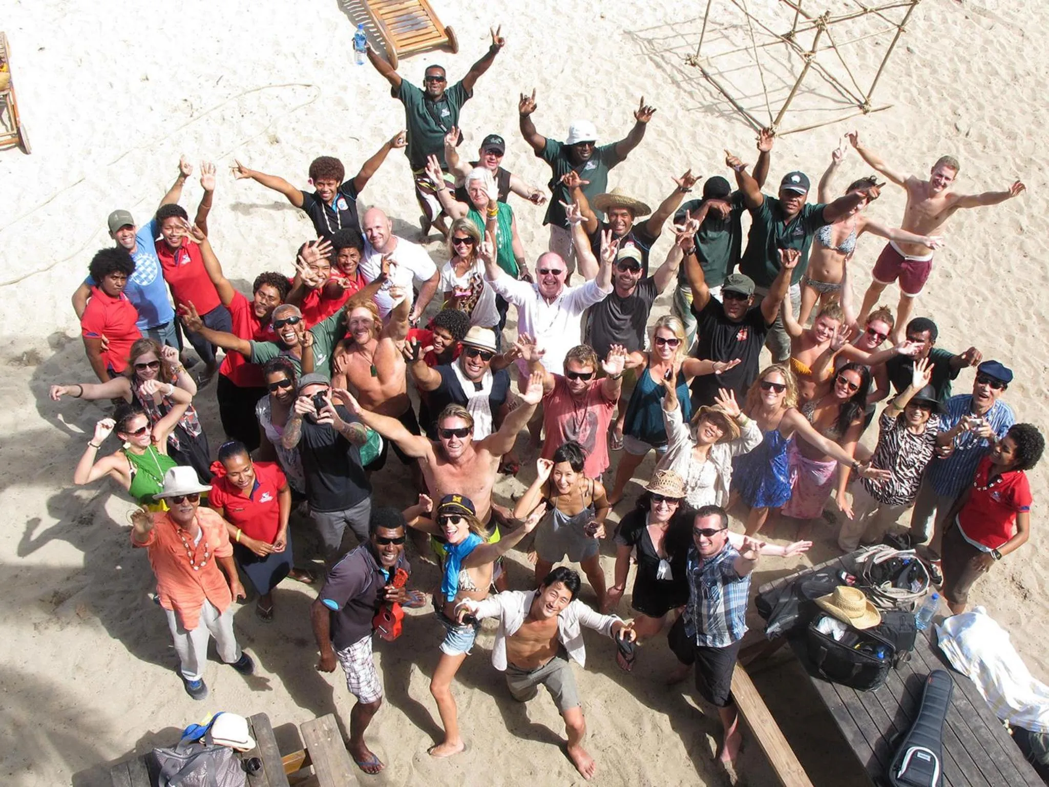 People in Mantaray Island Resort