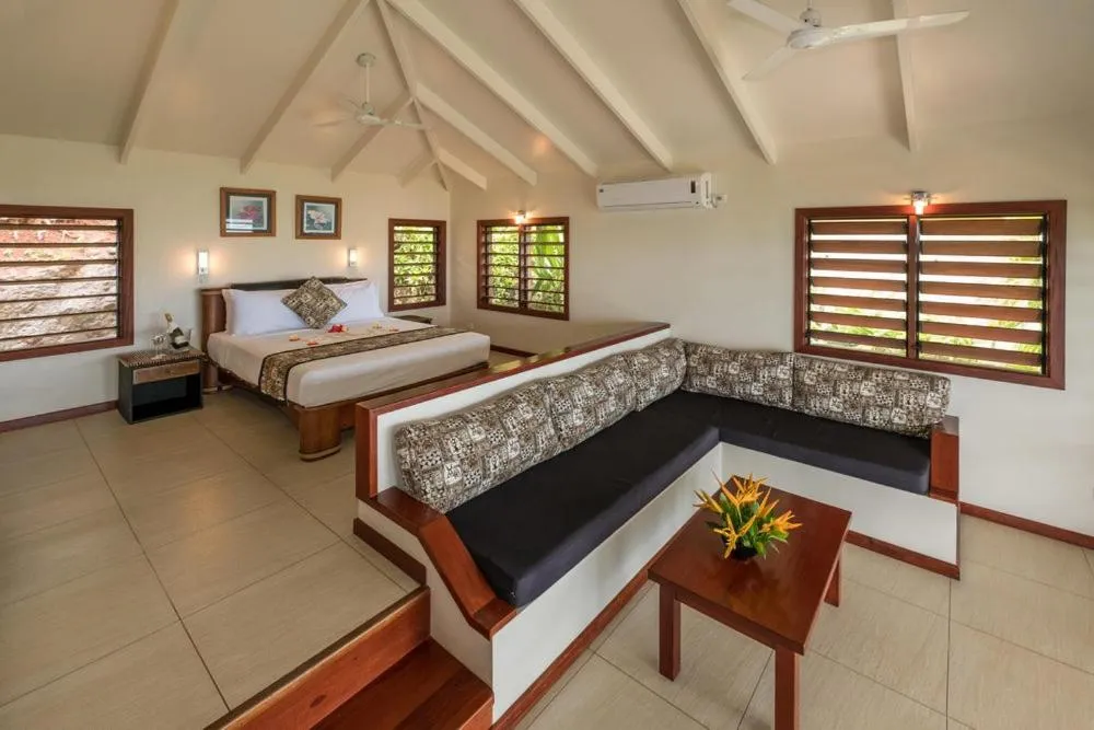 Bed in Volivoli Beach Resort