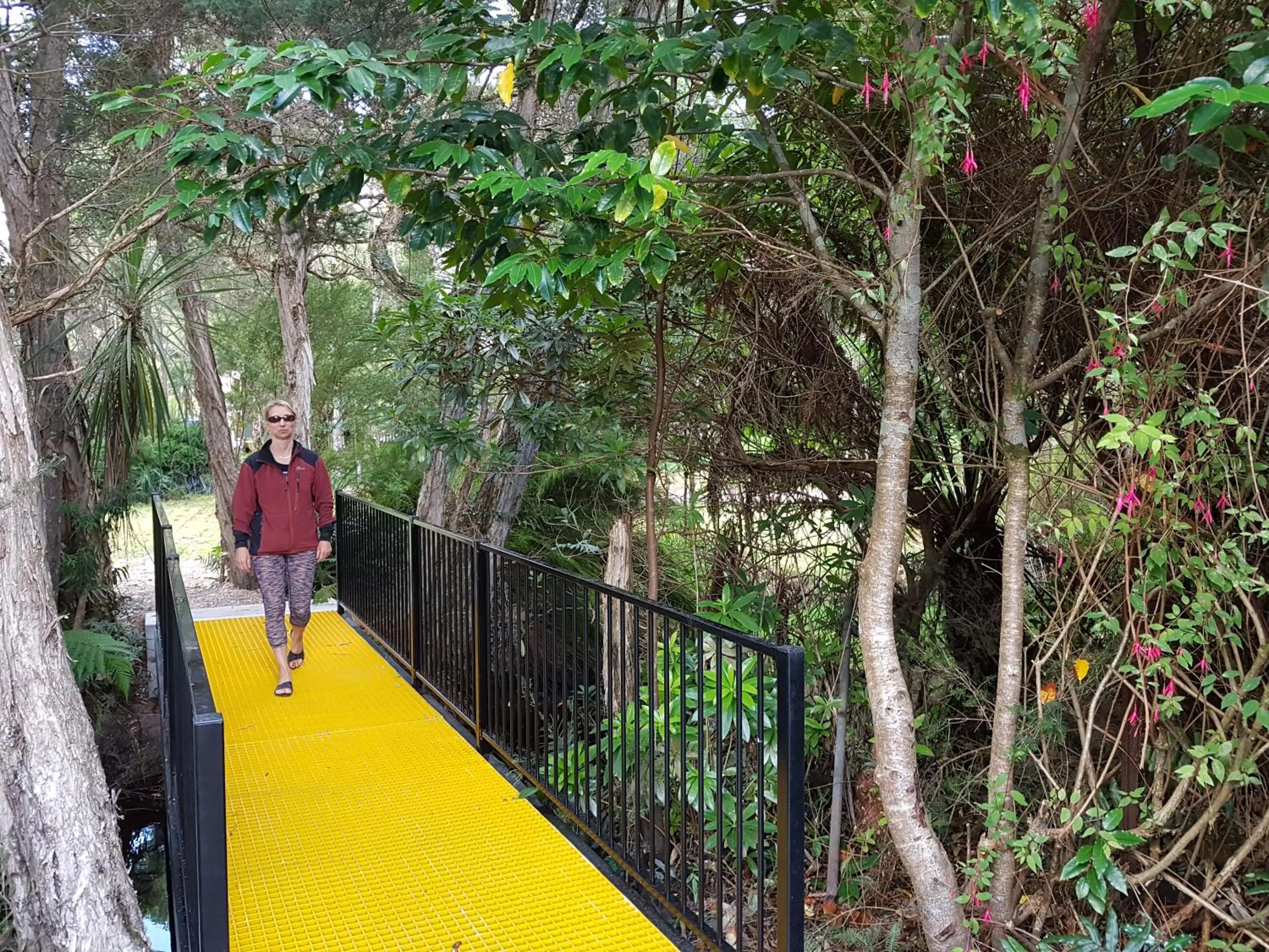 Garden in Strahan Retreat Holiday Park