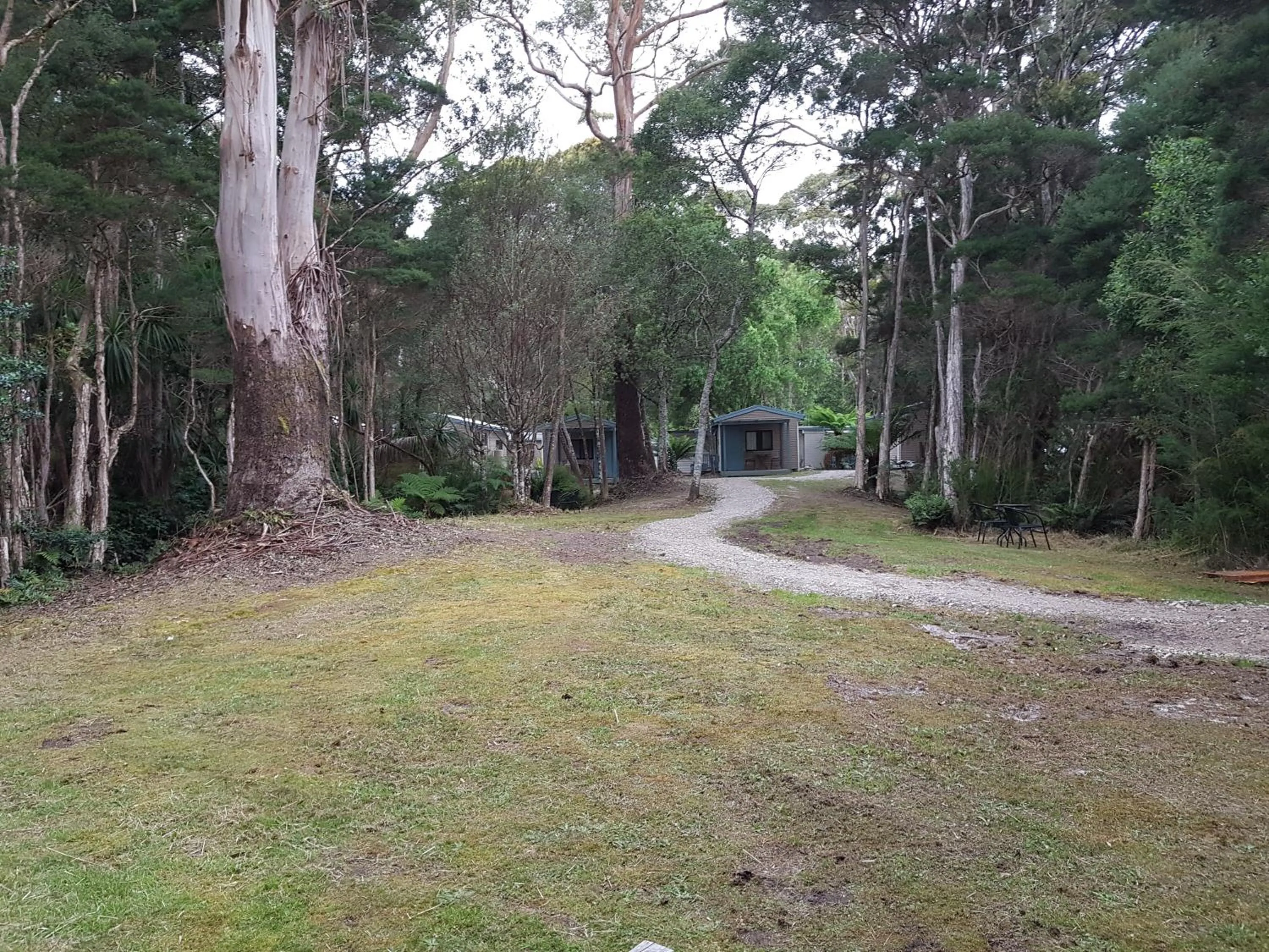 Garden in Strahan Retreat Holiday Park