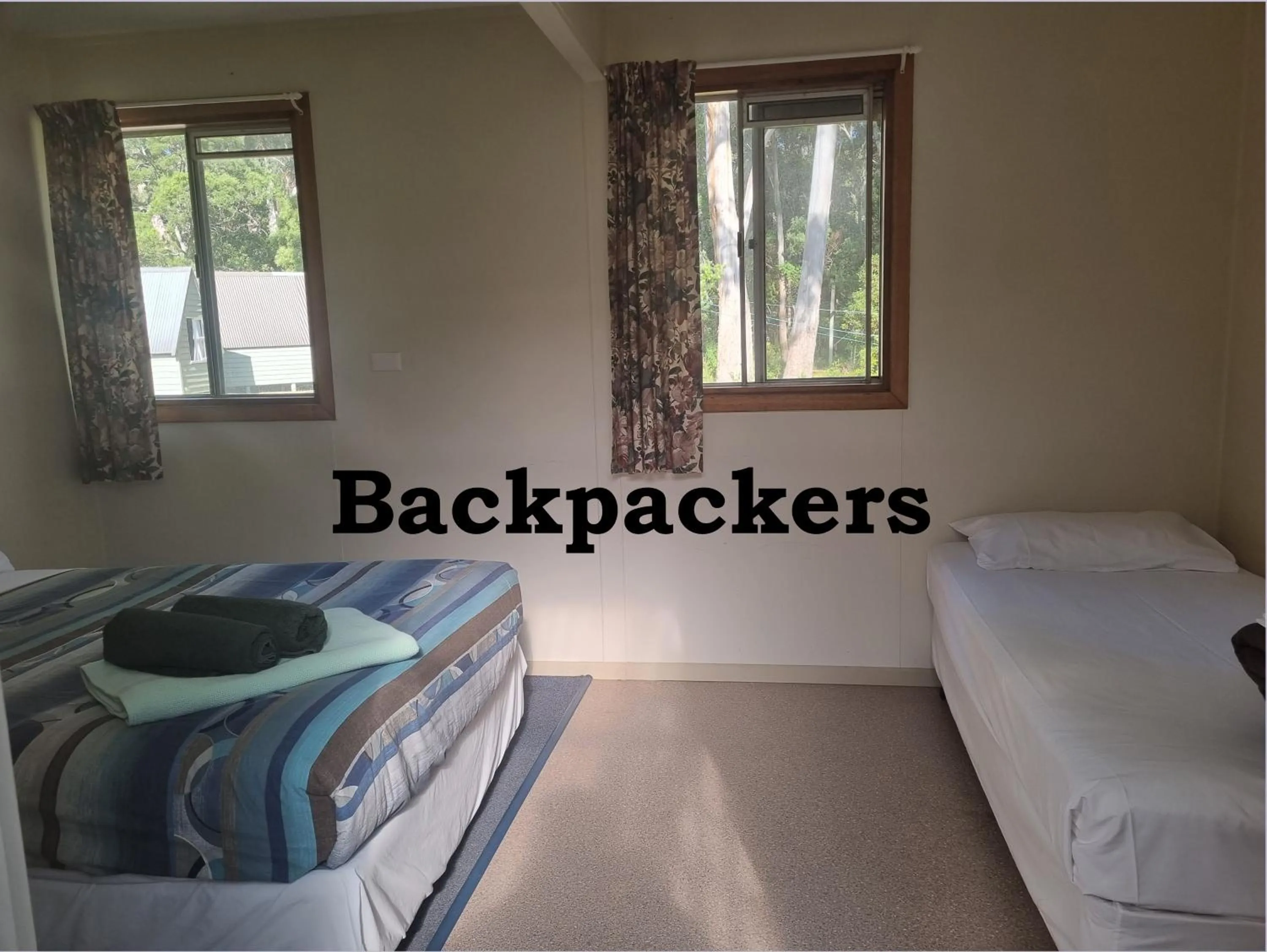 Bed in Strahan Retreat Holiday Park