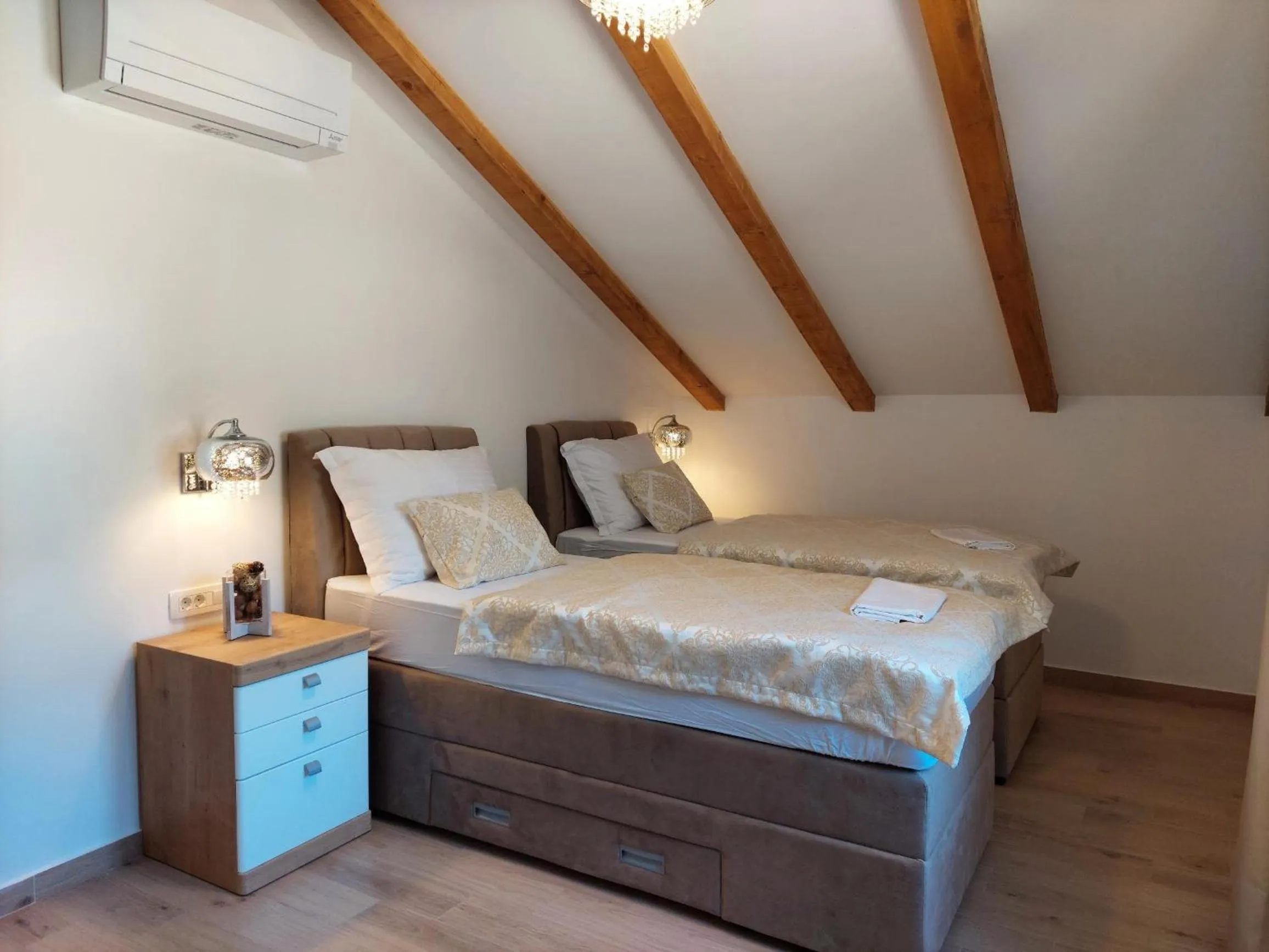 Bedroom, Bed in Lavanda Mobile Homes & Villas