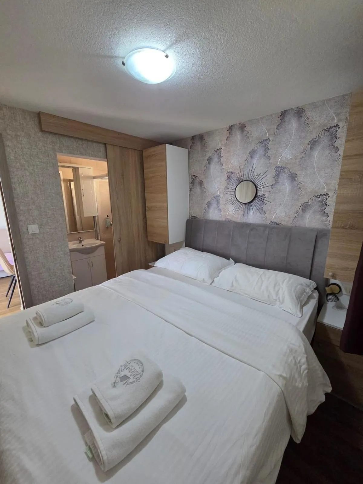 Bedroom, Bed in Lavanda Mobile Homes & Villas