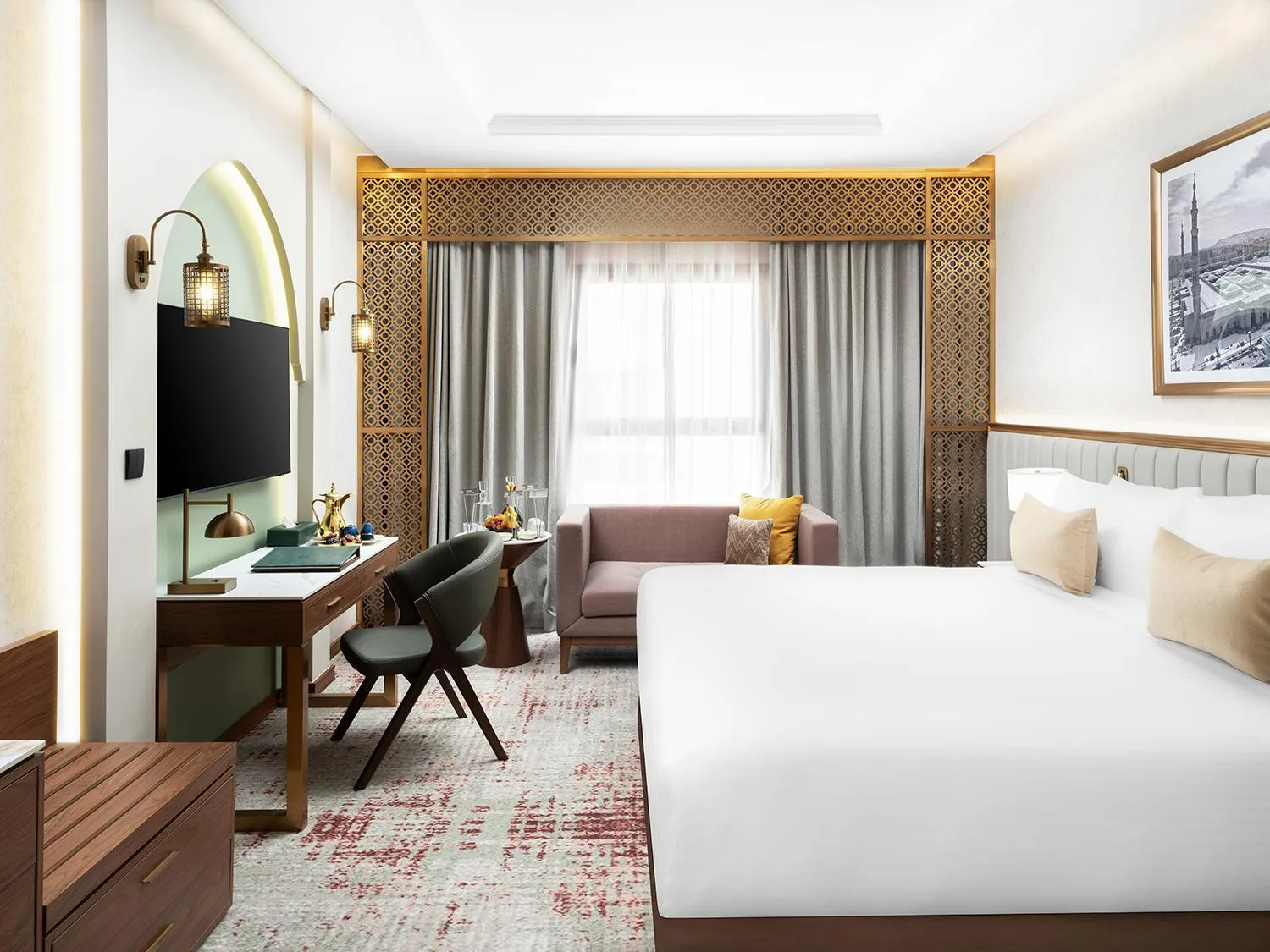 Bed in Elaf Taiba Hotel