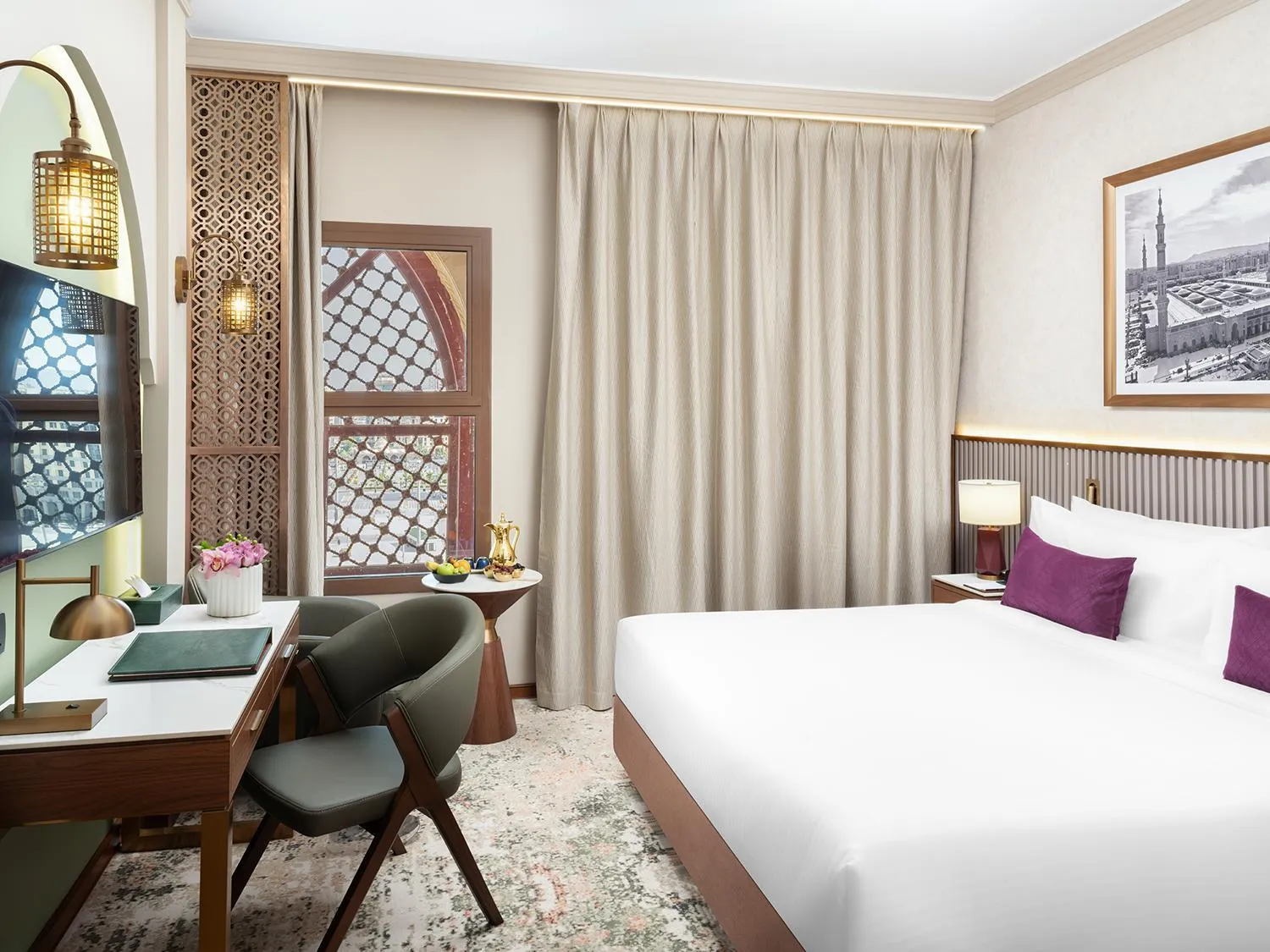 Bed in Elaf Taiba Hotel