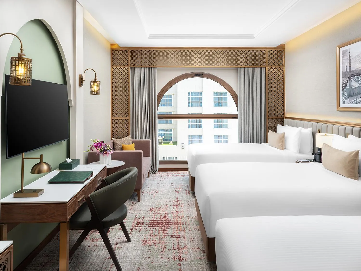 Bed in Elaf Taiba Hotel