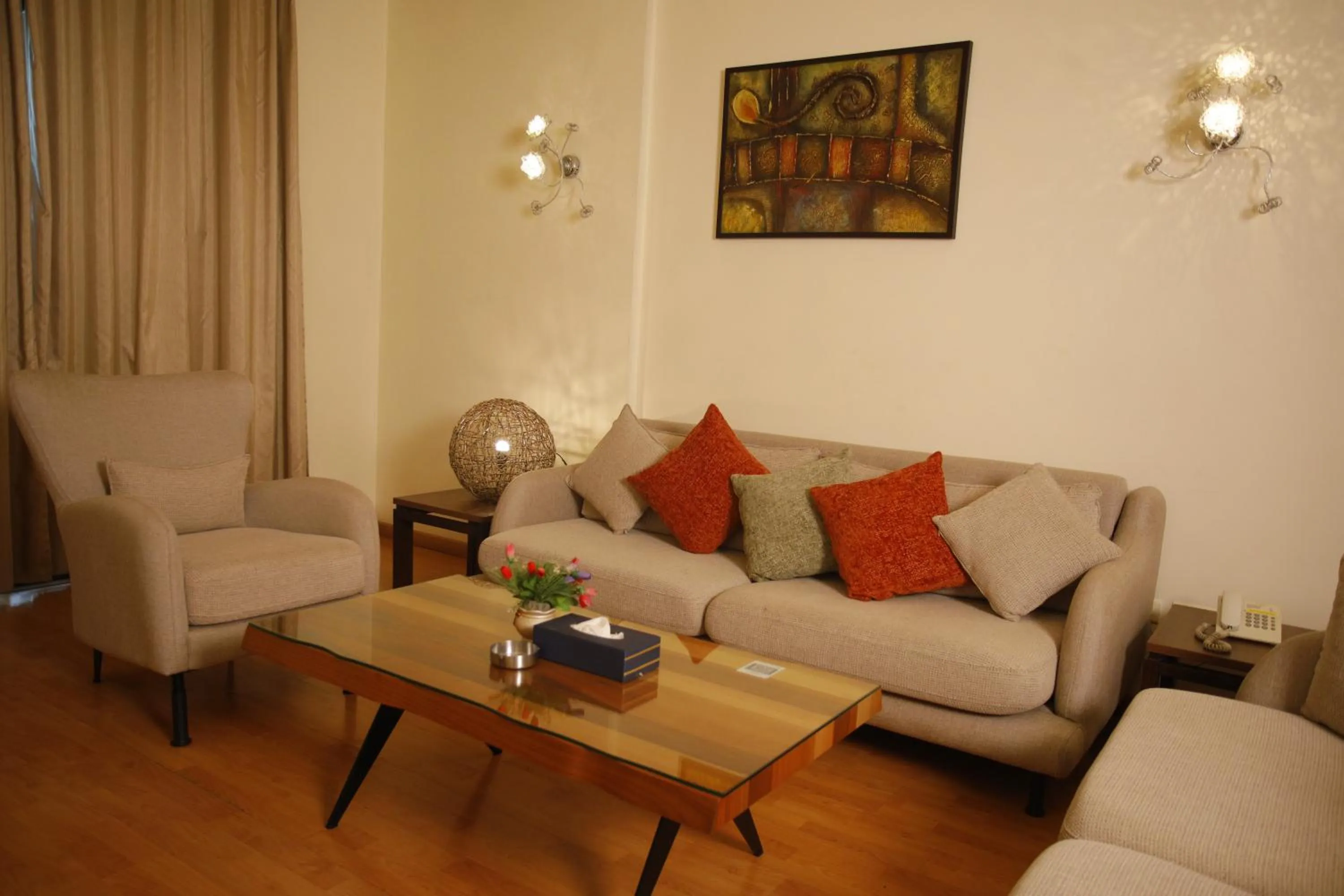 Seating area in Princessa Hotel