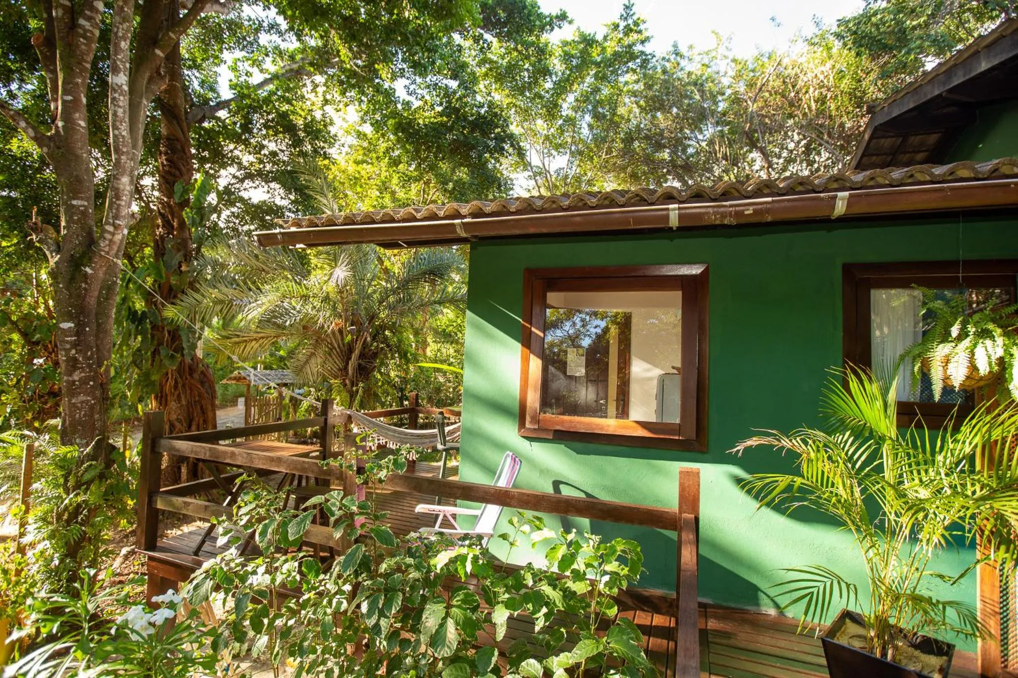 Patio in Recanto dos Pássaros Zen Apartamentos em meio de Natureza