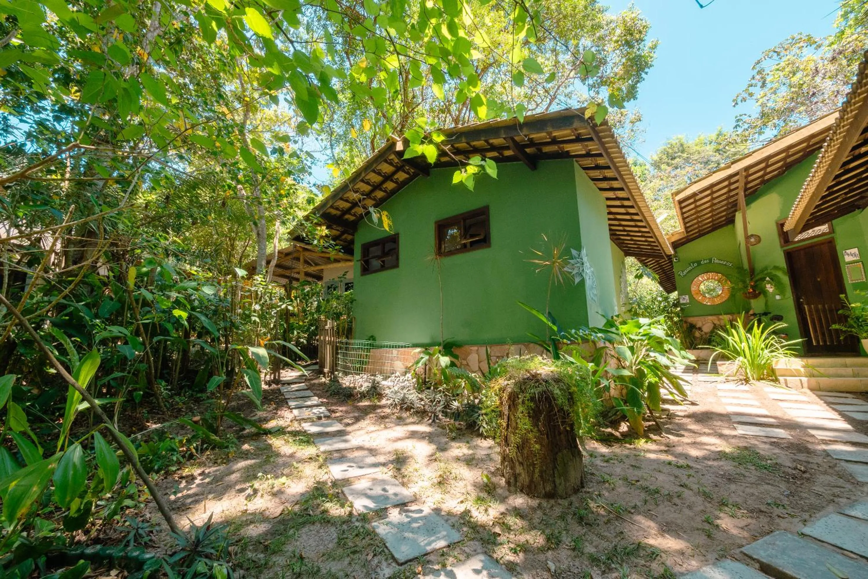 Garden view in Recanto dos Pássaros Zen Apartamentos em meio de Natureza