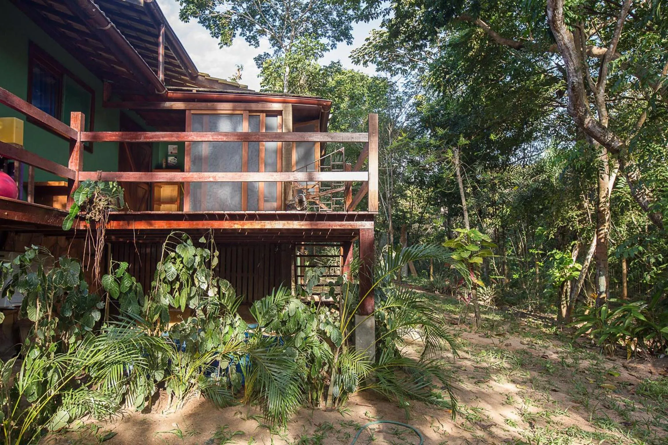 Balcony/Terrace in Recanto dos Pássaros Zen Apartamentos em meio de Natureza