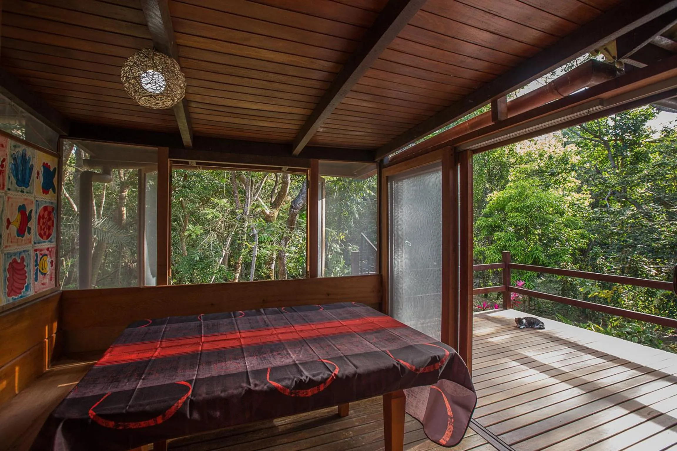 Balcony/Terrace in Recanto dos Pássaros Zen Apartamentos em meio de Natureza