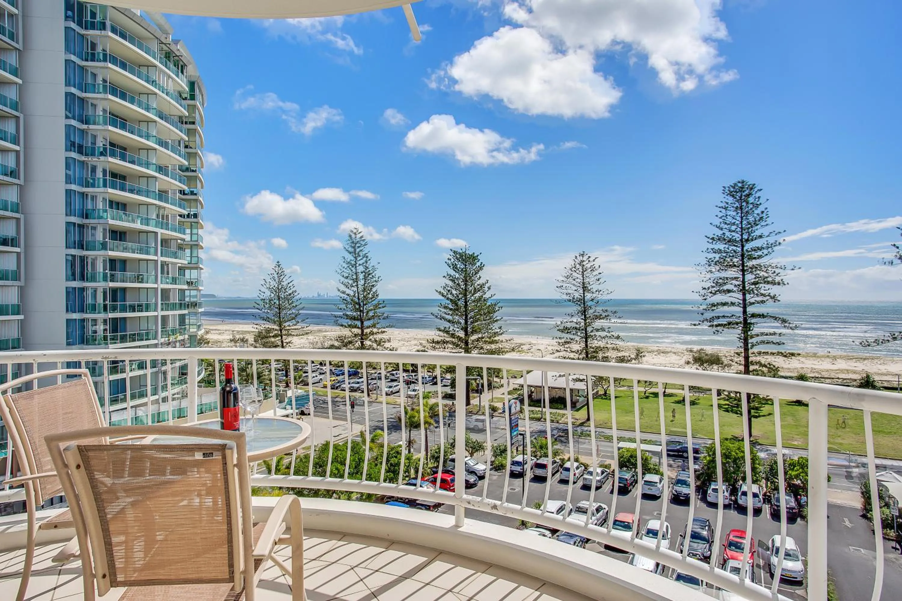 Bird's eye view in Kirra Beach Apartments