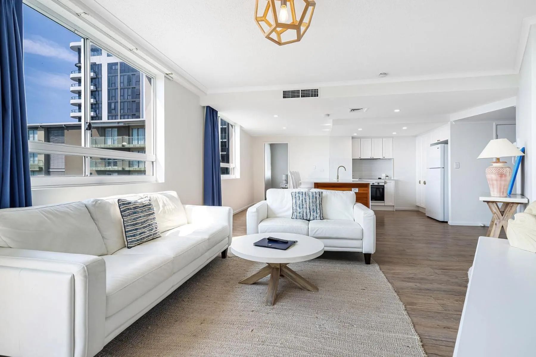 Living room in Kirra Beach Apartments