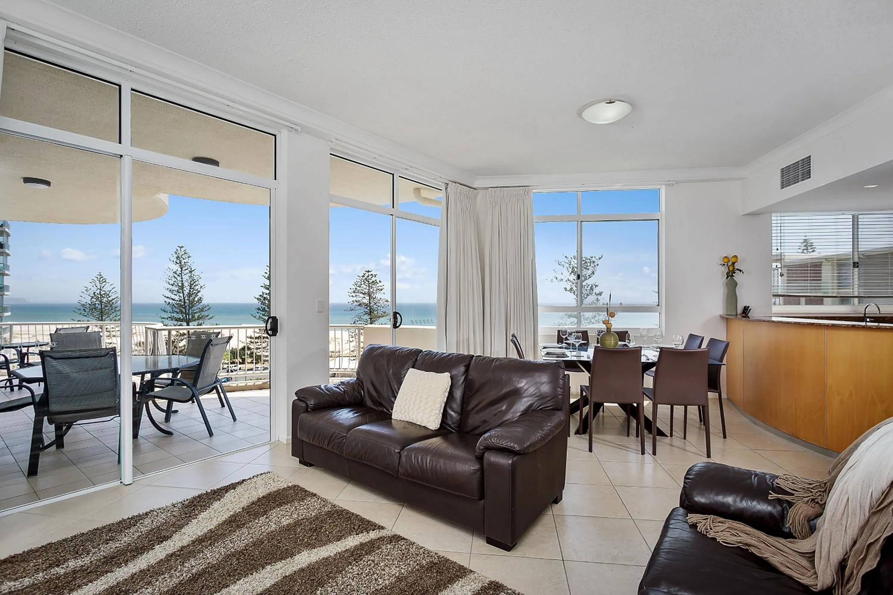 Living room in Kirra Beach Apartments