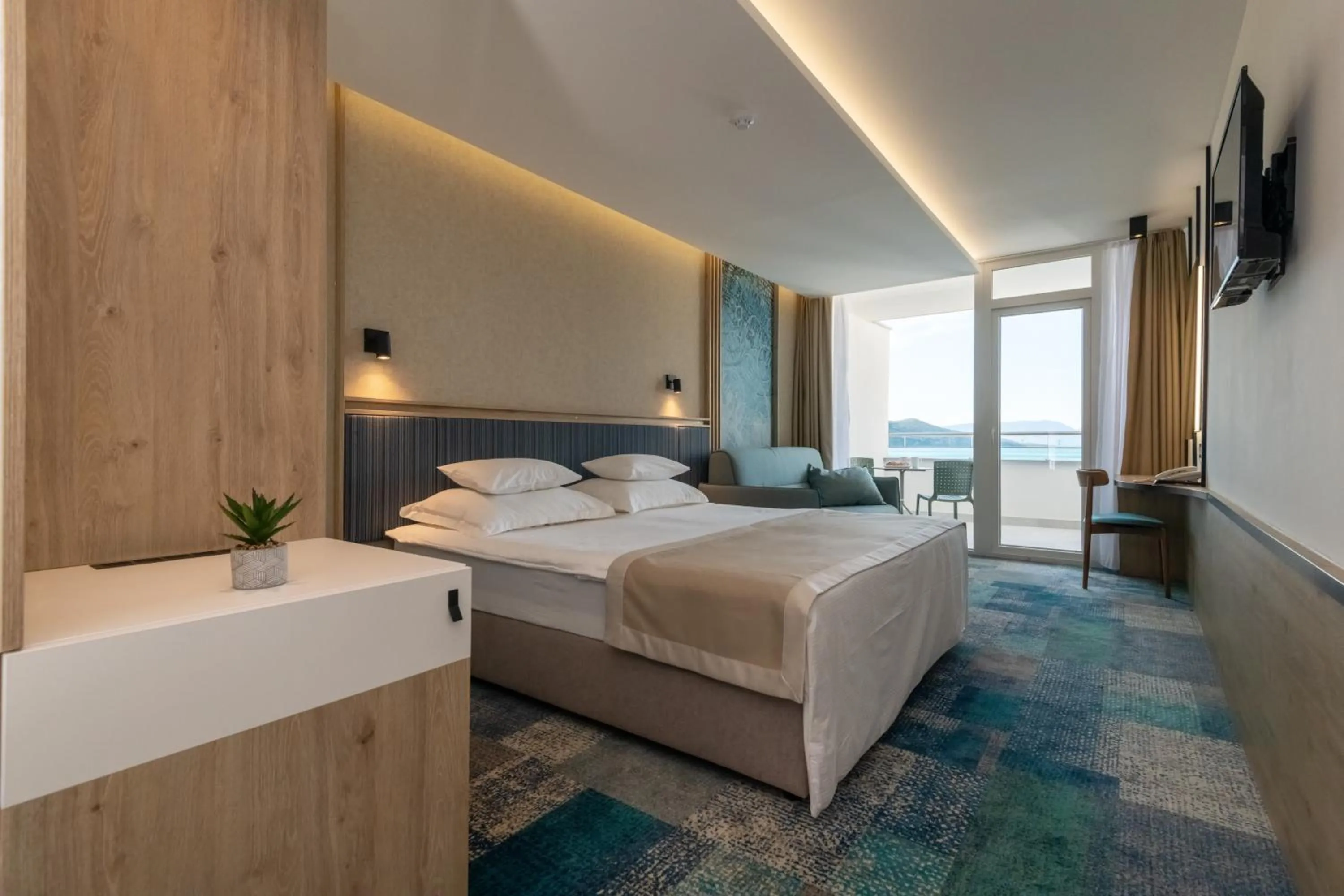 Bed in Hotel Sunce Neum