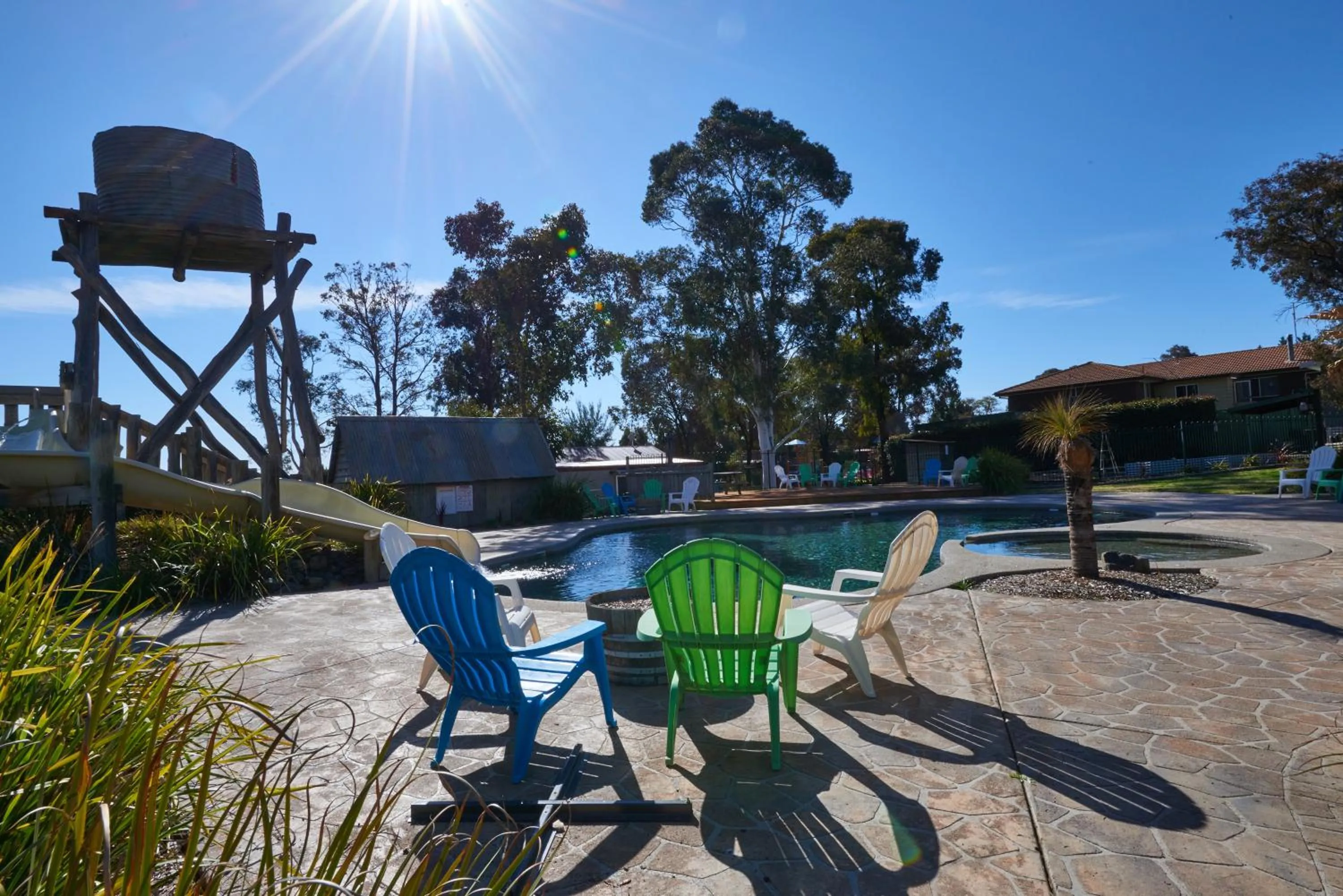 Swimming pool in NRMA Bathurst Panorama Holiday Park