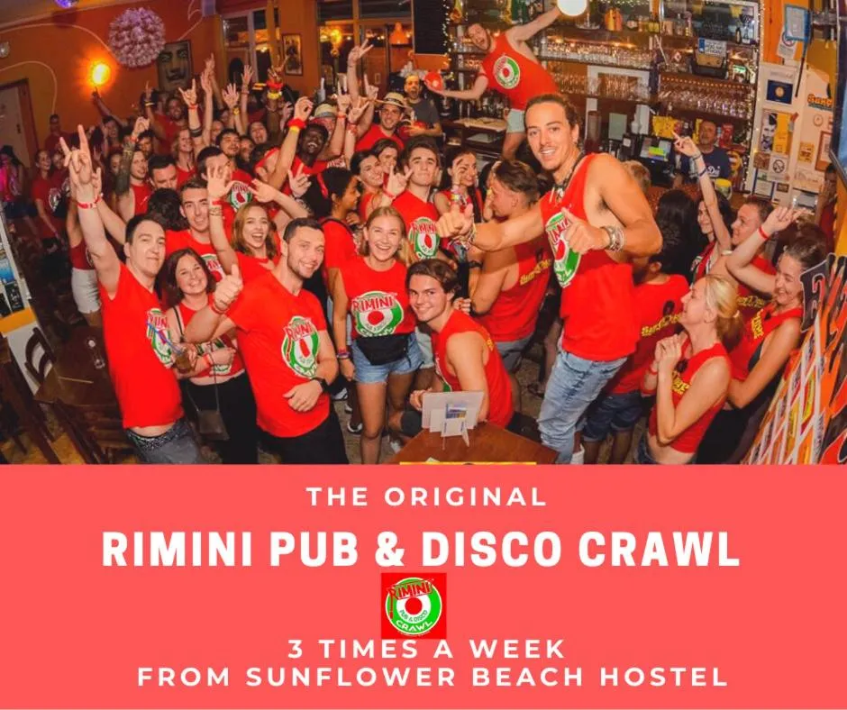 group of guests in Sunflower City Student Hostel & Bar