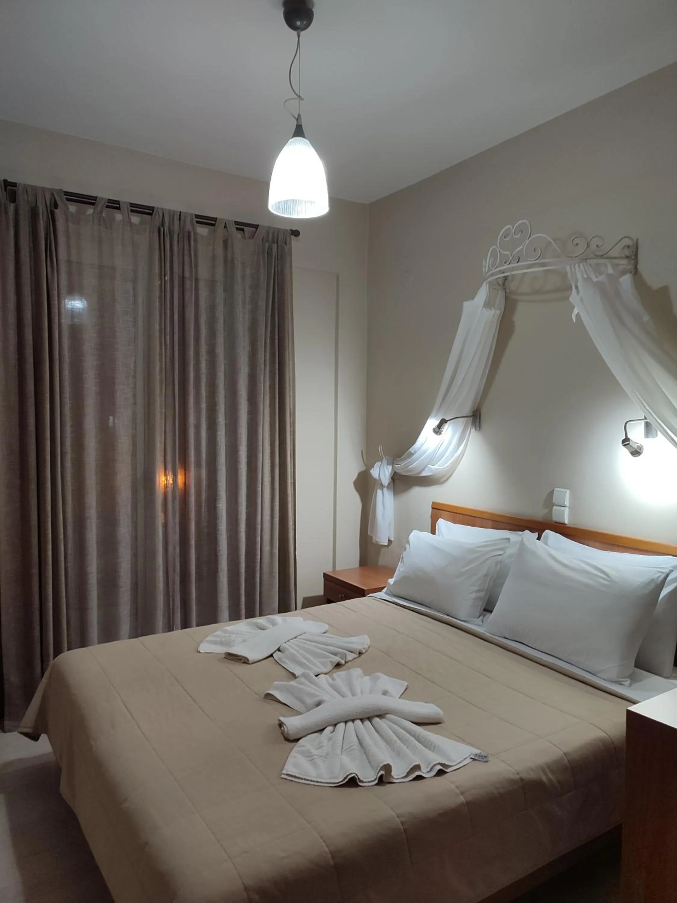 Bed in Vassiliki Bay Hotel