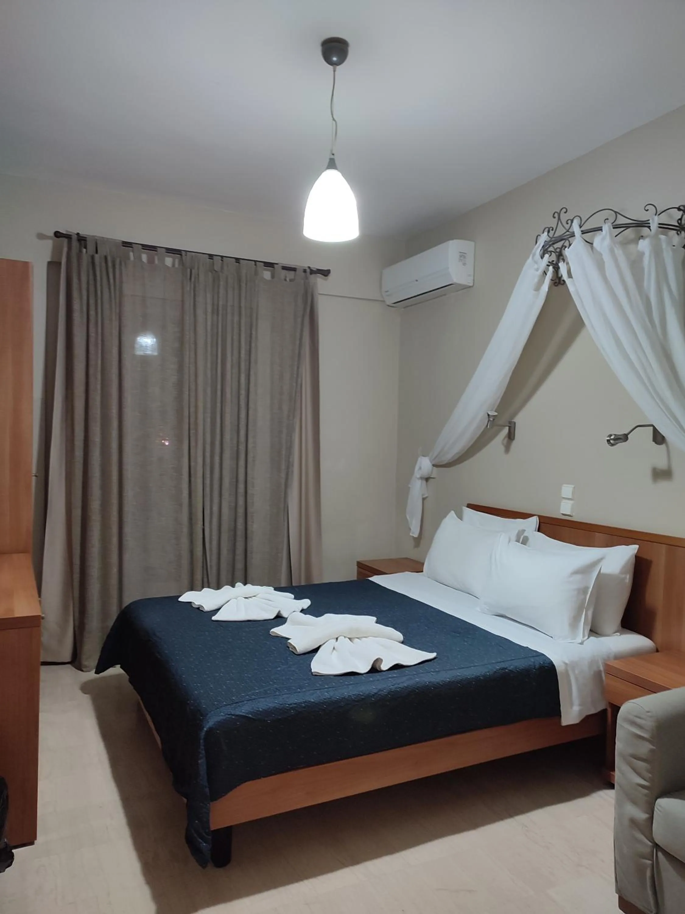 Bed in Vassiliki Bay Hotel