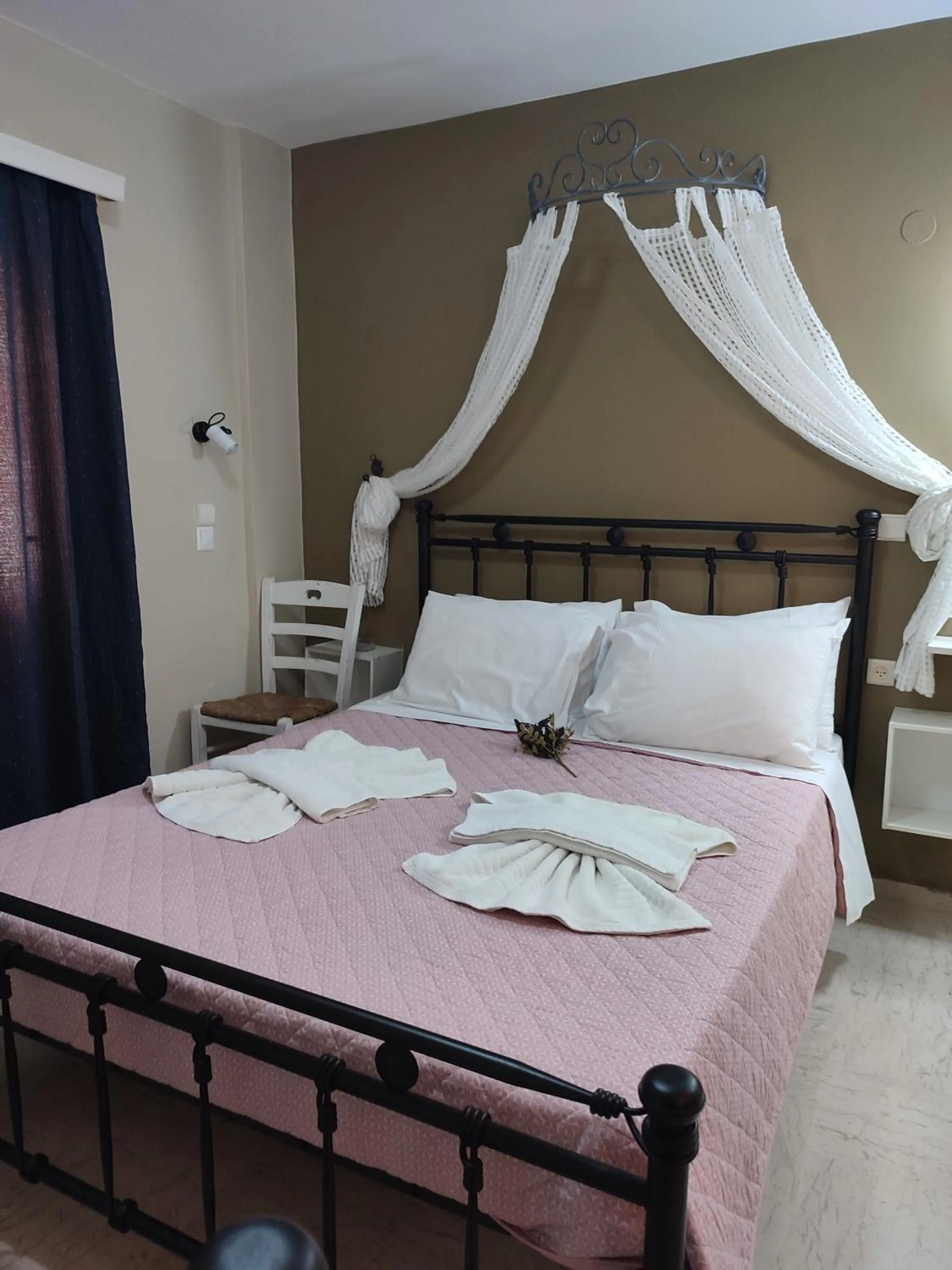 Bed in Vassiliki Bay Hotel