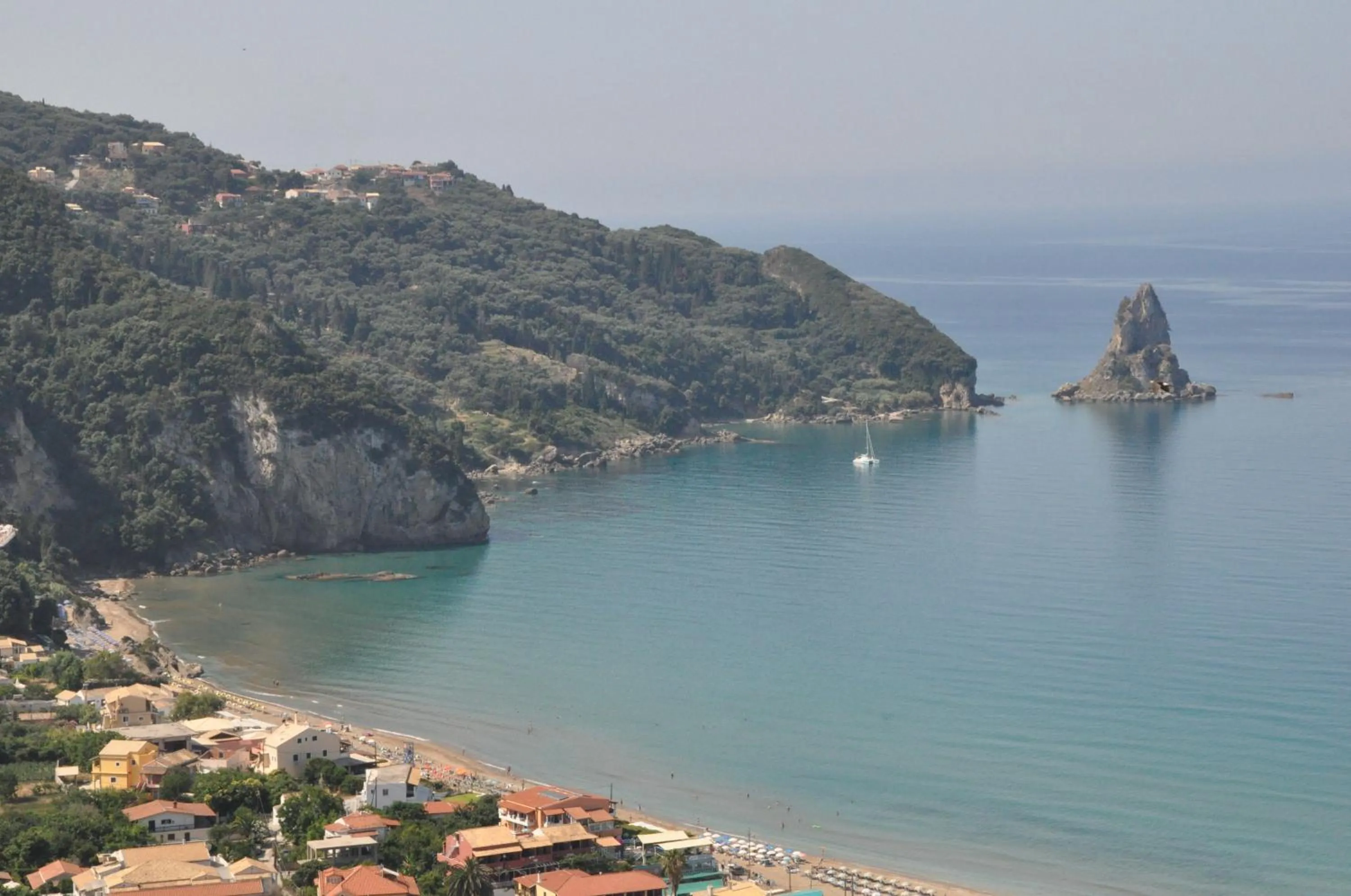 Location in Agios Gordios Stevens on the hill
